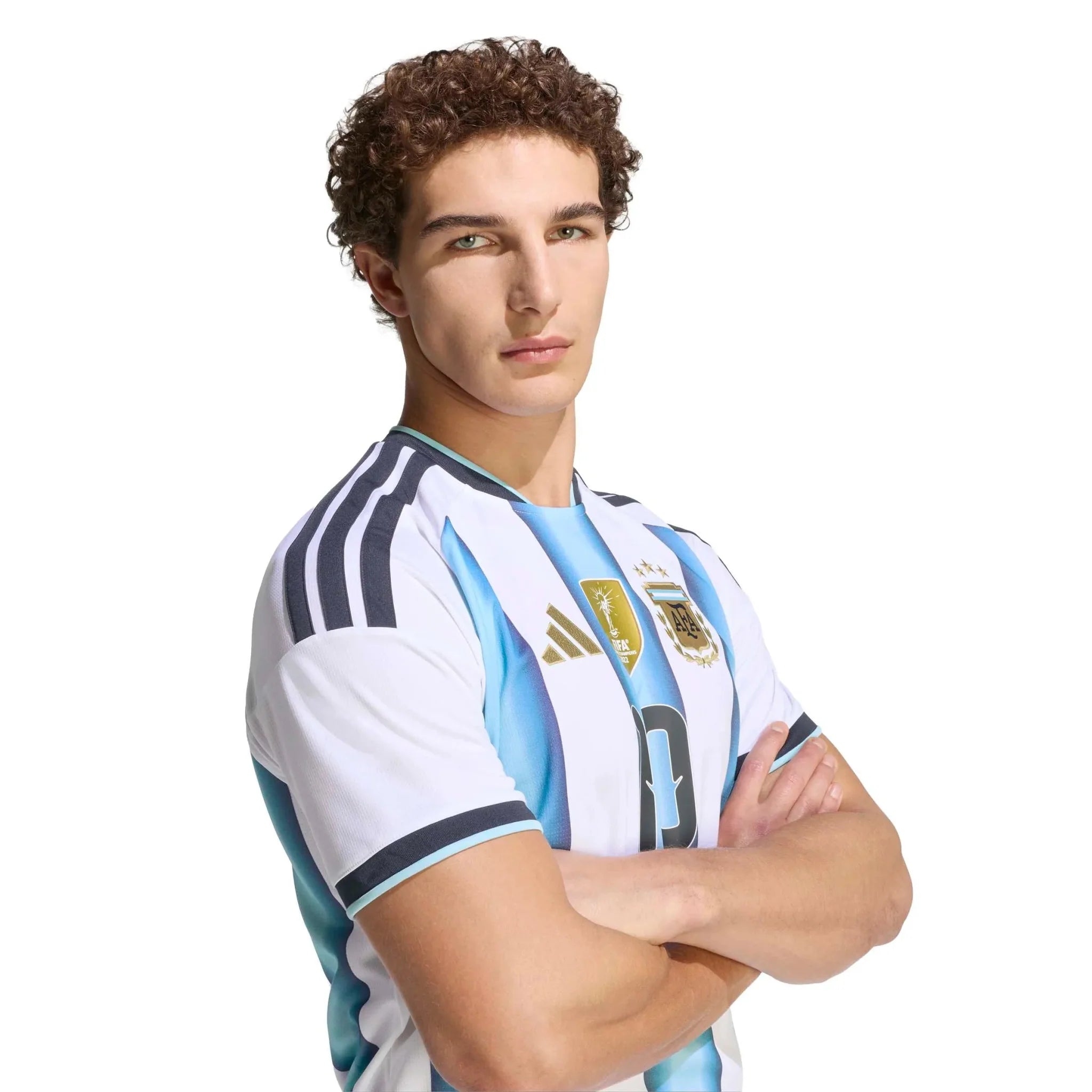 adidas 2026 Argentina Men's Stadium Home Messi #10 Soccer Jersey 5