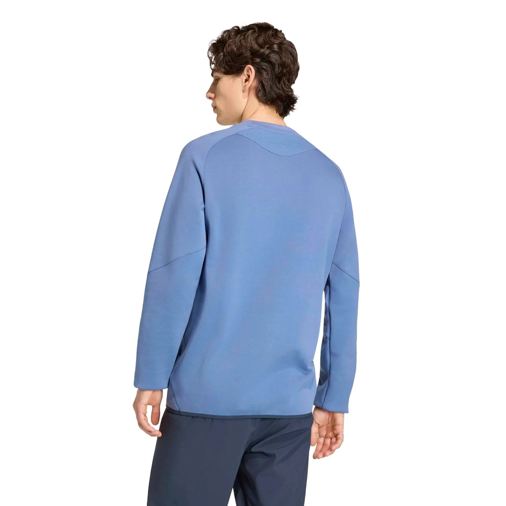 adidas 2026 Argentina Men's Tiro Travel Crewneck Sweatshirt 3