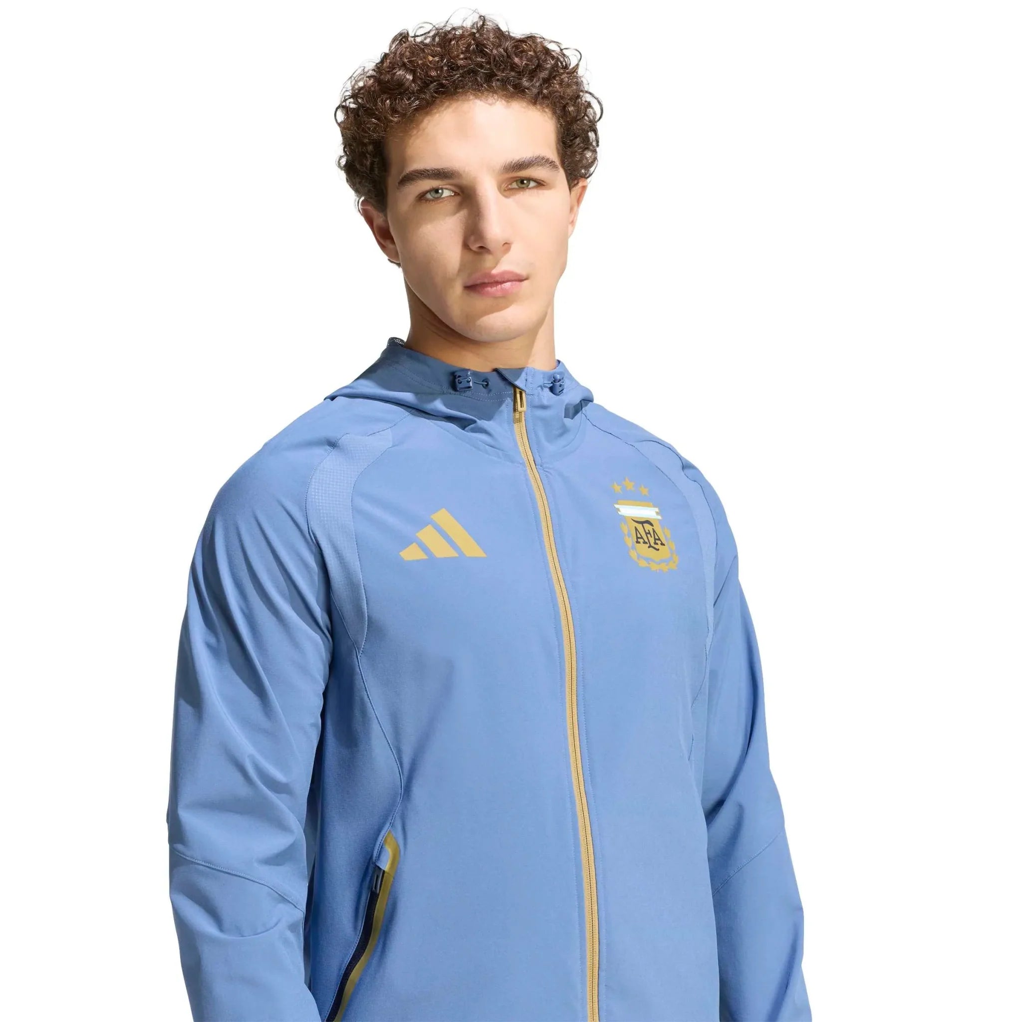 adidas 2026 Argentina Men's Tiro Travel Full Zip Windbreaker 4