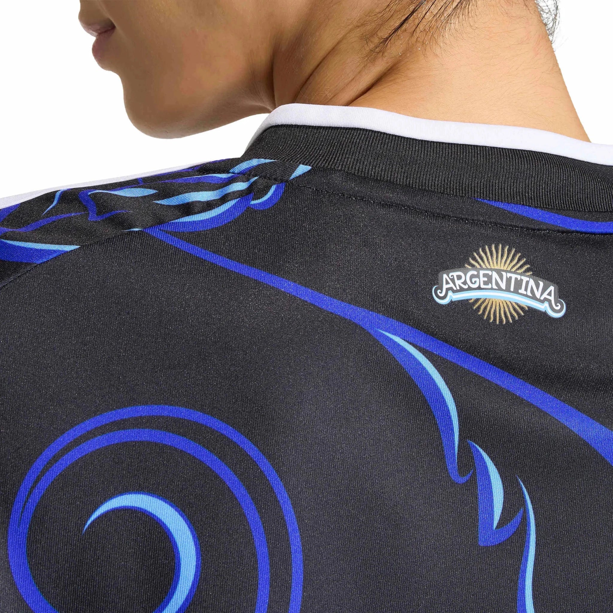 adidas 2026 Argentina Women's Stadium Away Cropped Soccer Jersey 6