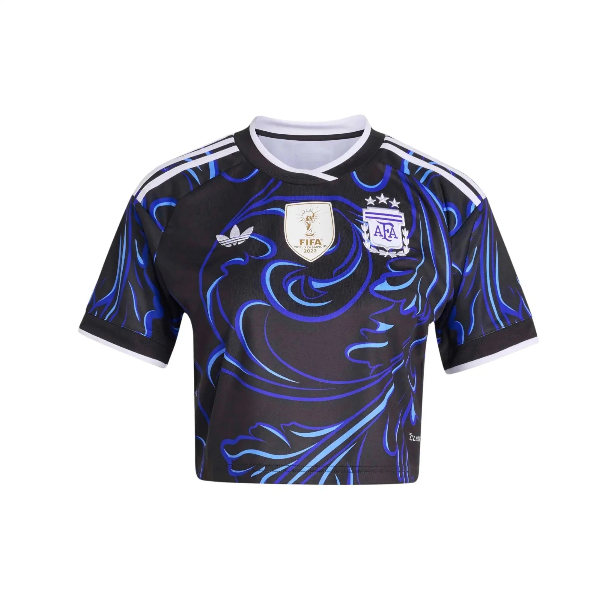 adidas 2026 Argentina Women's Stadium Away Cropped Soccer Jersey 1
