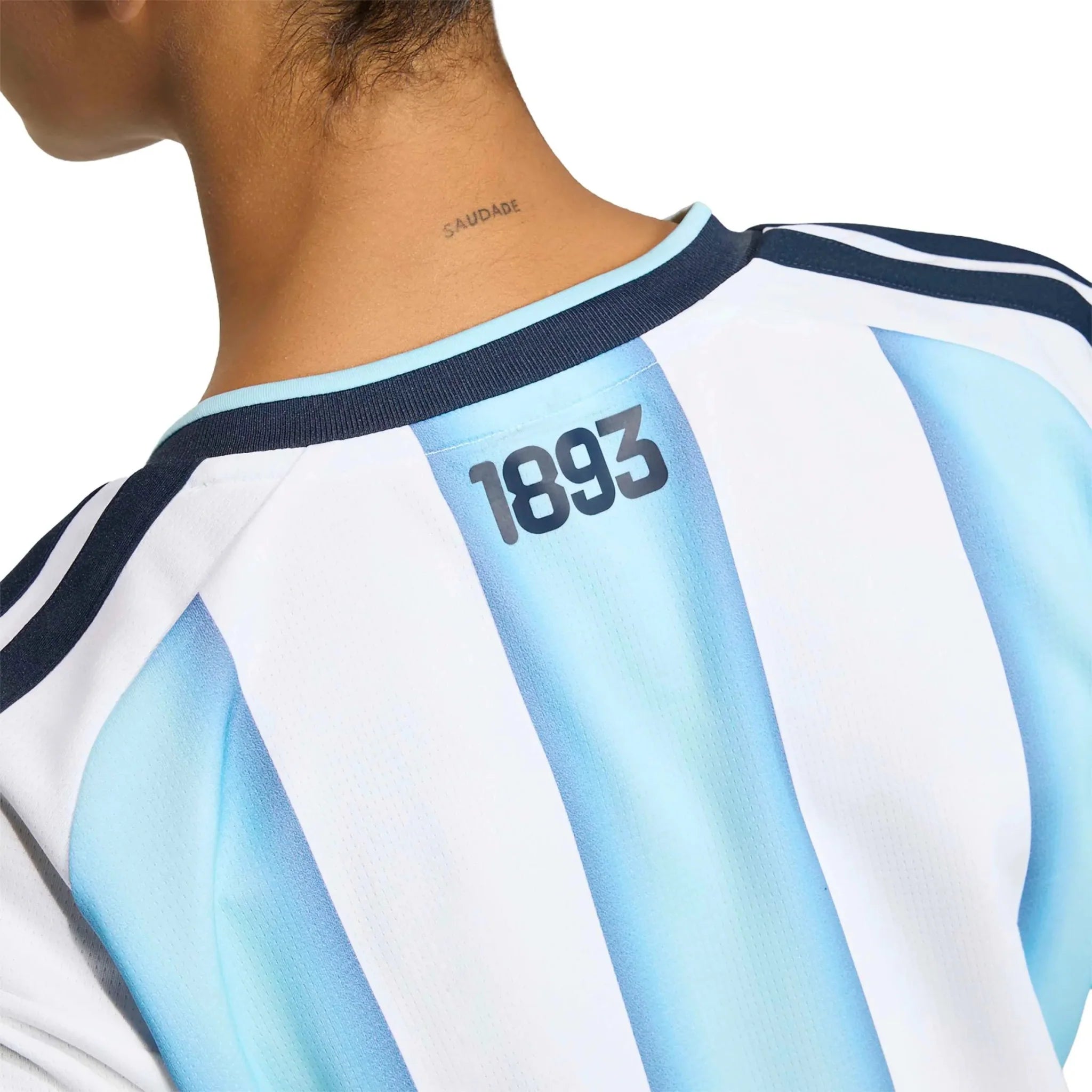 adidas 2026 Argentina Women's Stadium Home Cropped Soccer Jersey 6