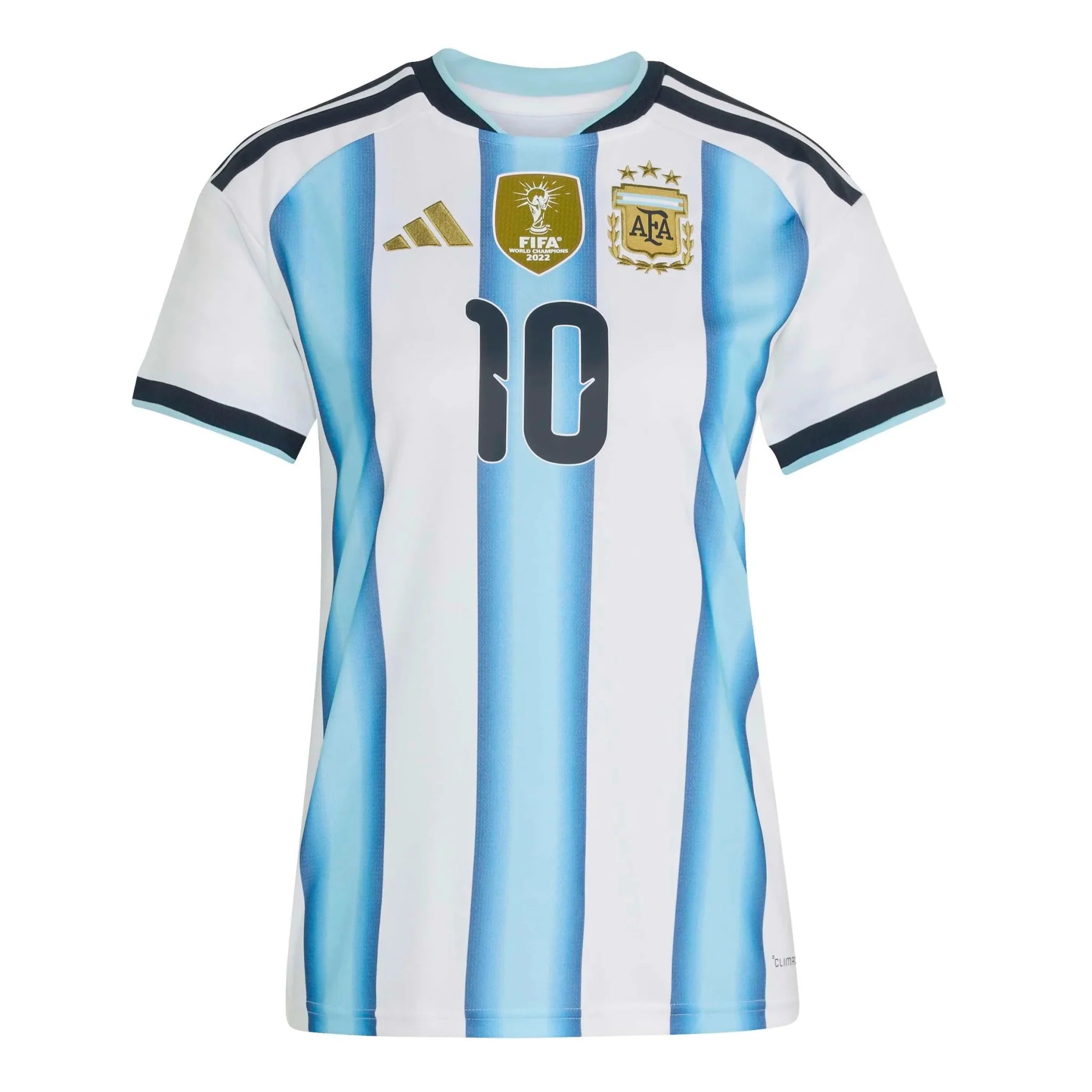 adidas 2026 Argentina Women's Stadium Home Messi #10 Soccer Jersey 2