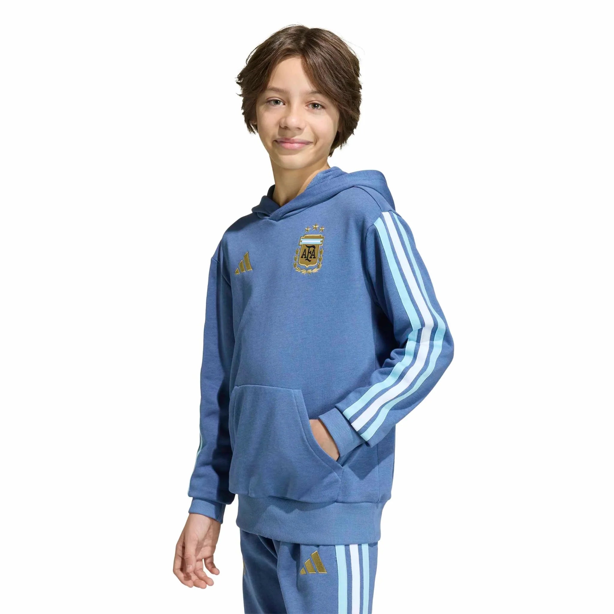 adidas 2026 Argentina Youth DNA Hoodie 4
