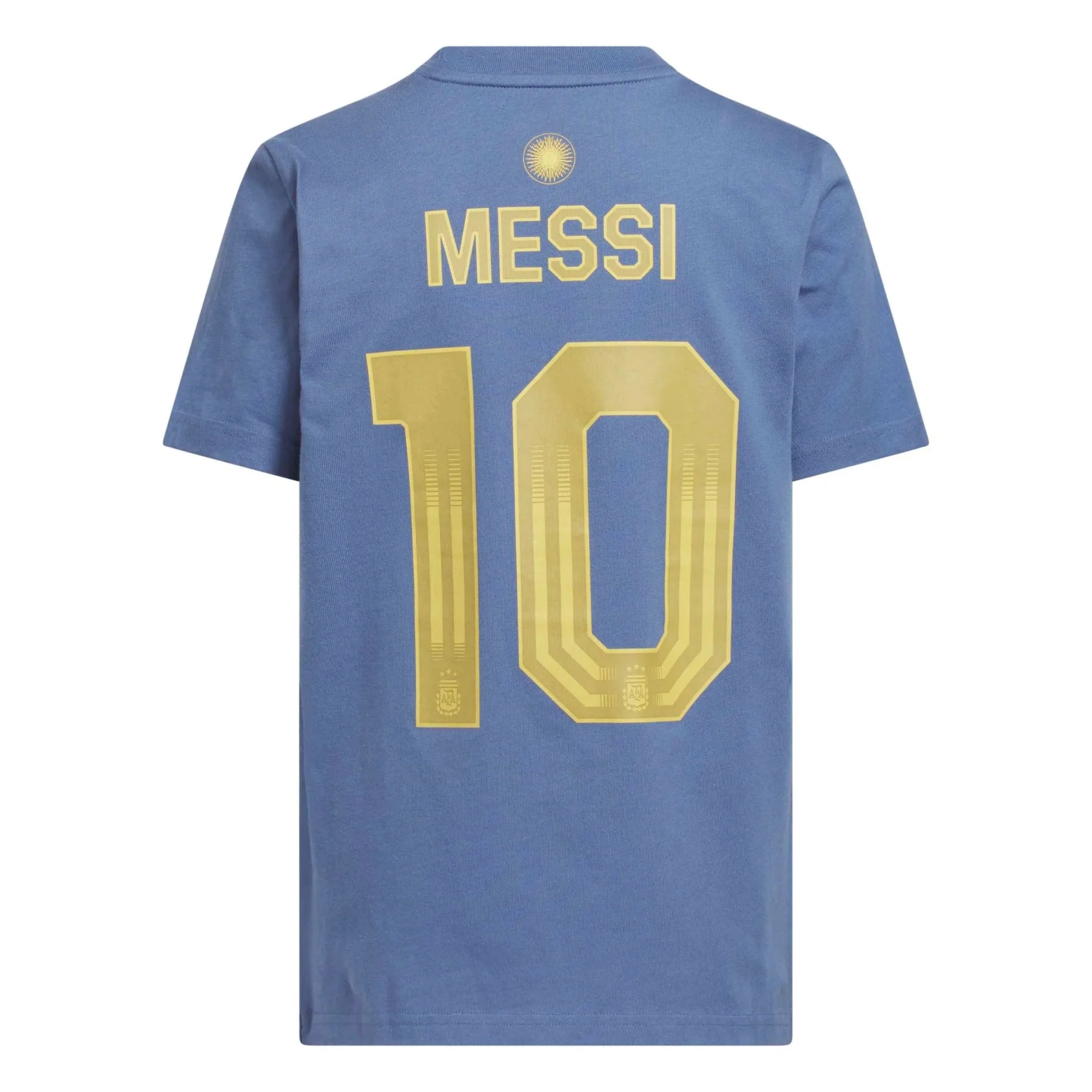 adidas 2026 Argentina Youth Messi Name And Number Tee 2