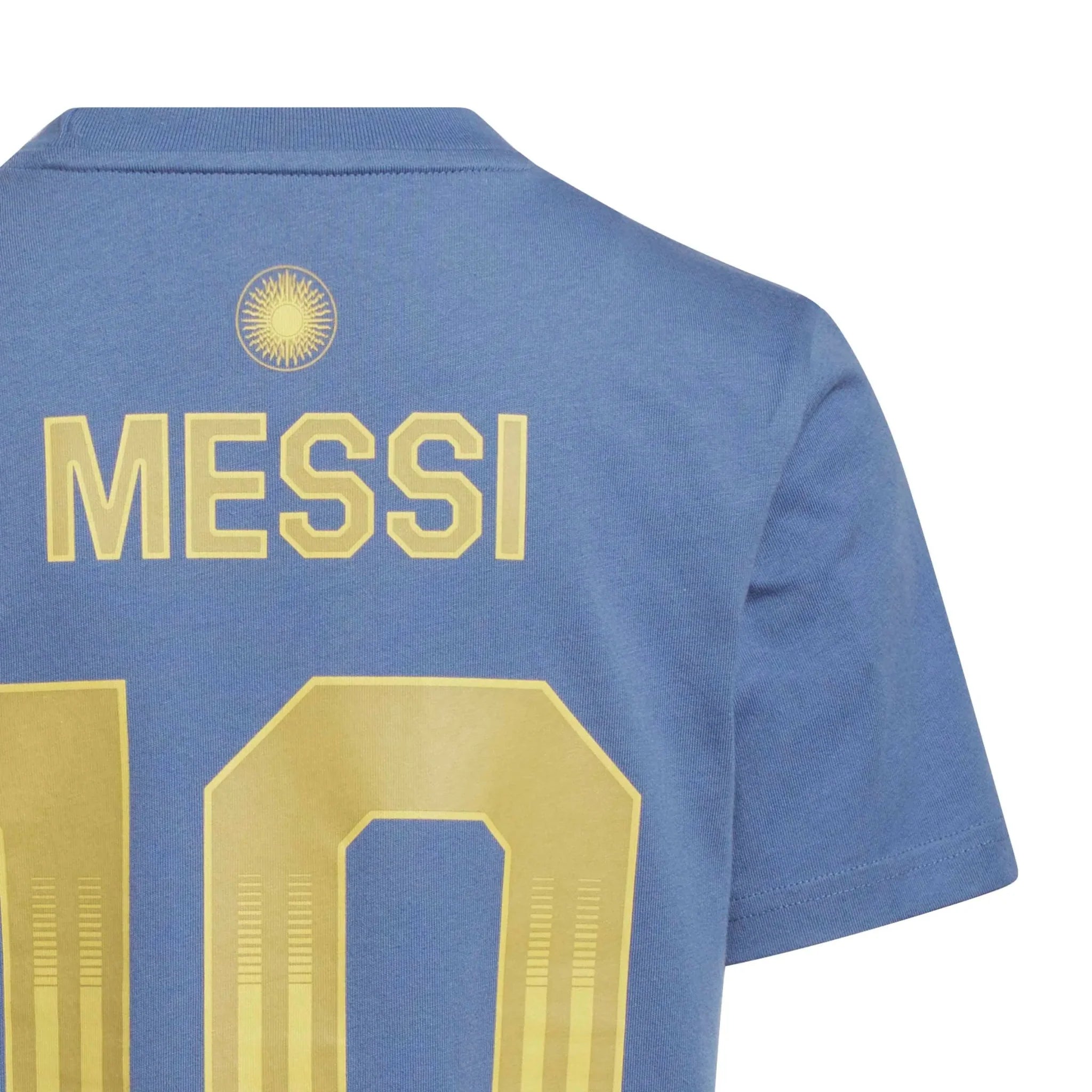 adidas 2026 Argentina Youth Messi Name And Number Tee 5