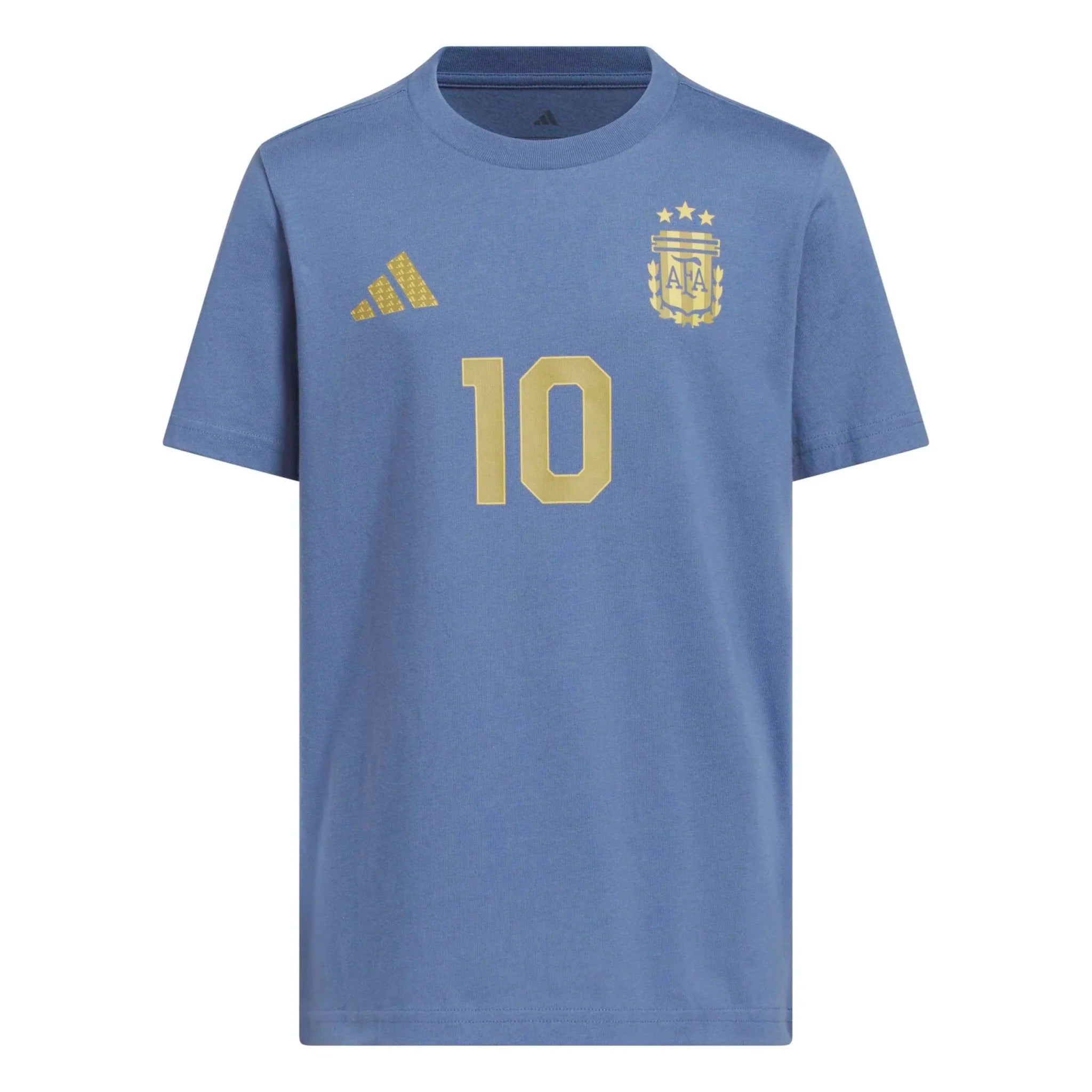 adidas 2026 Argentina Youth Messi Name And Number Tee 1