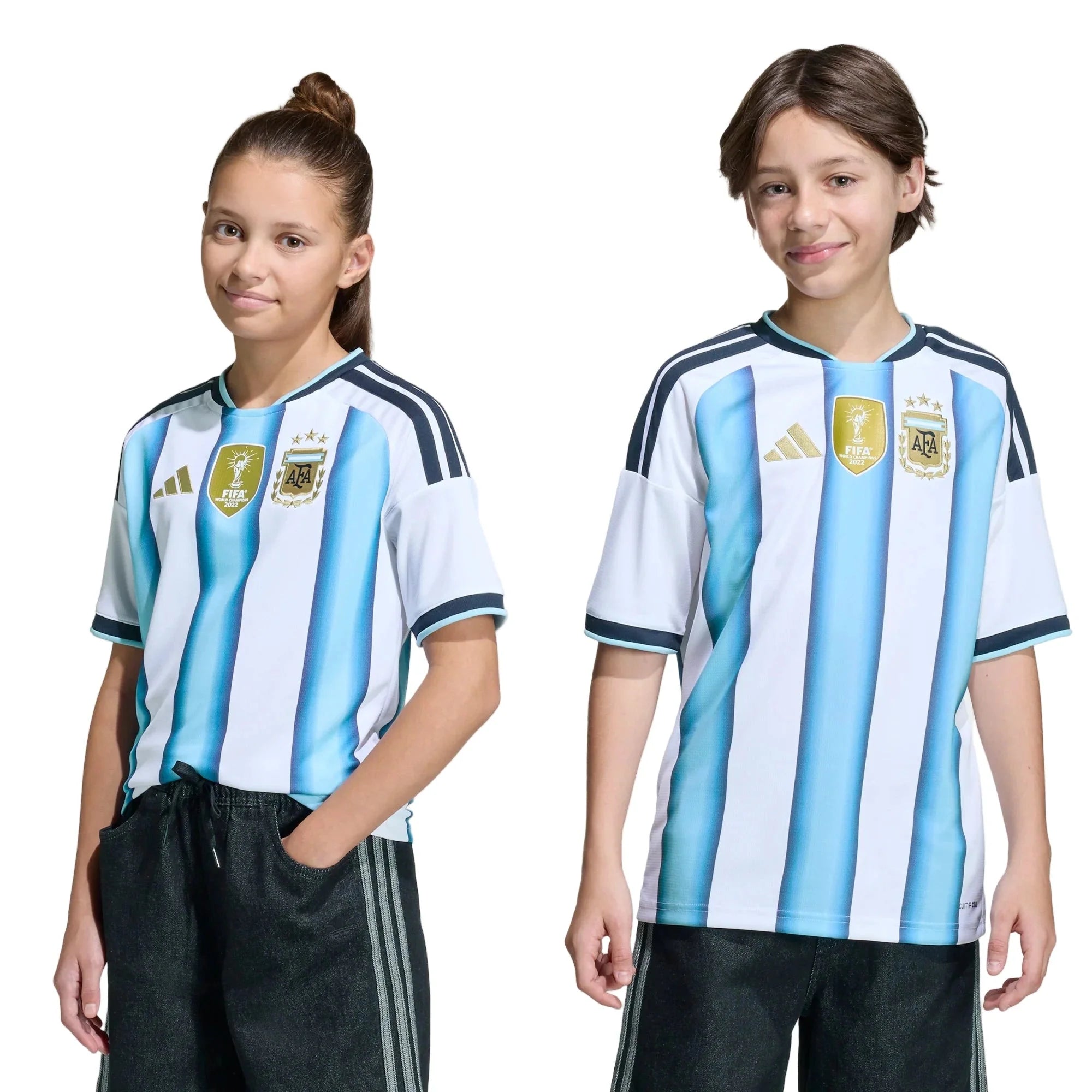 adidas 2026 Argentina Youth Stadium Home Soccer Jersey 7