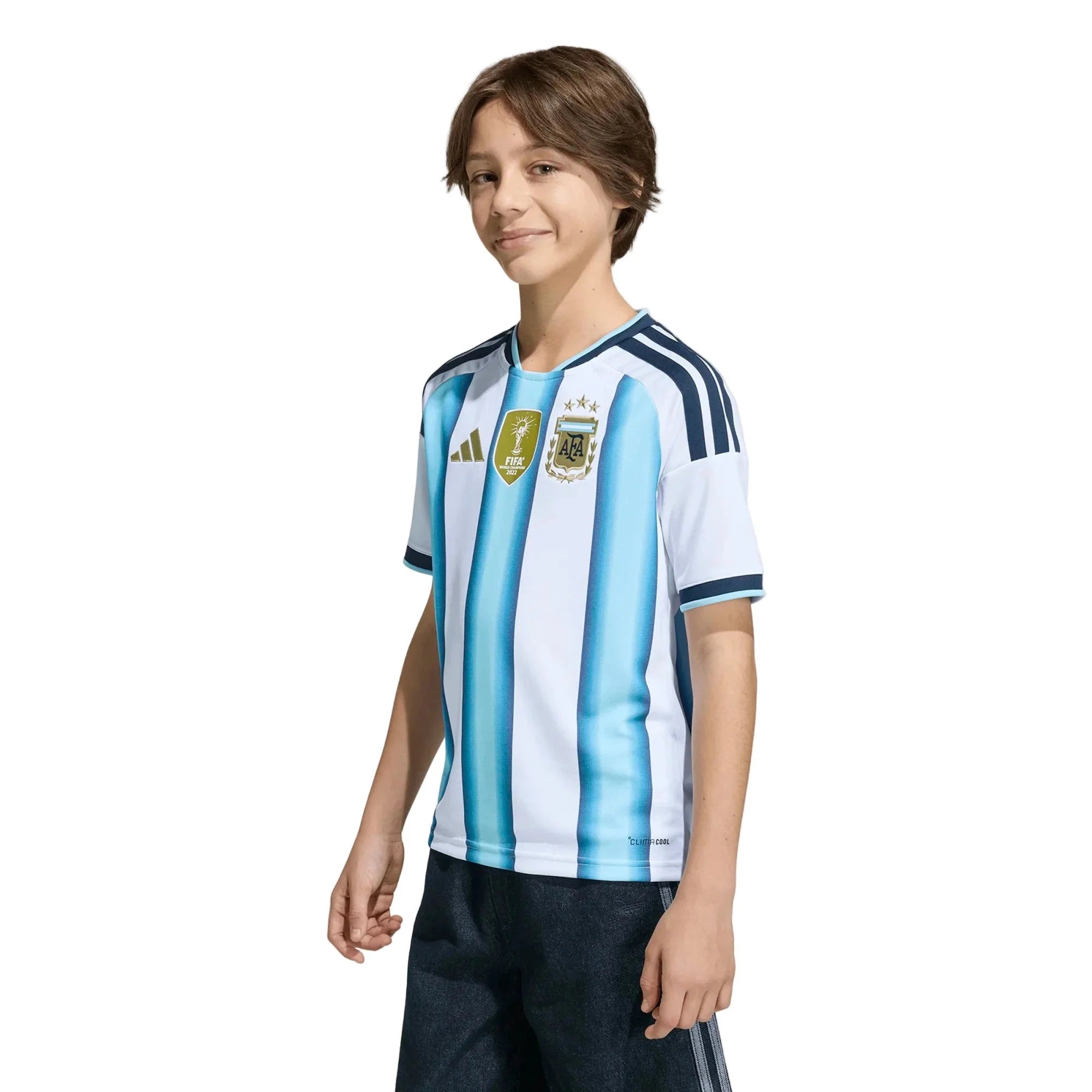 adidas 2026 Argentina Youth Stadium Home Soccer Jersey 5