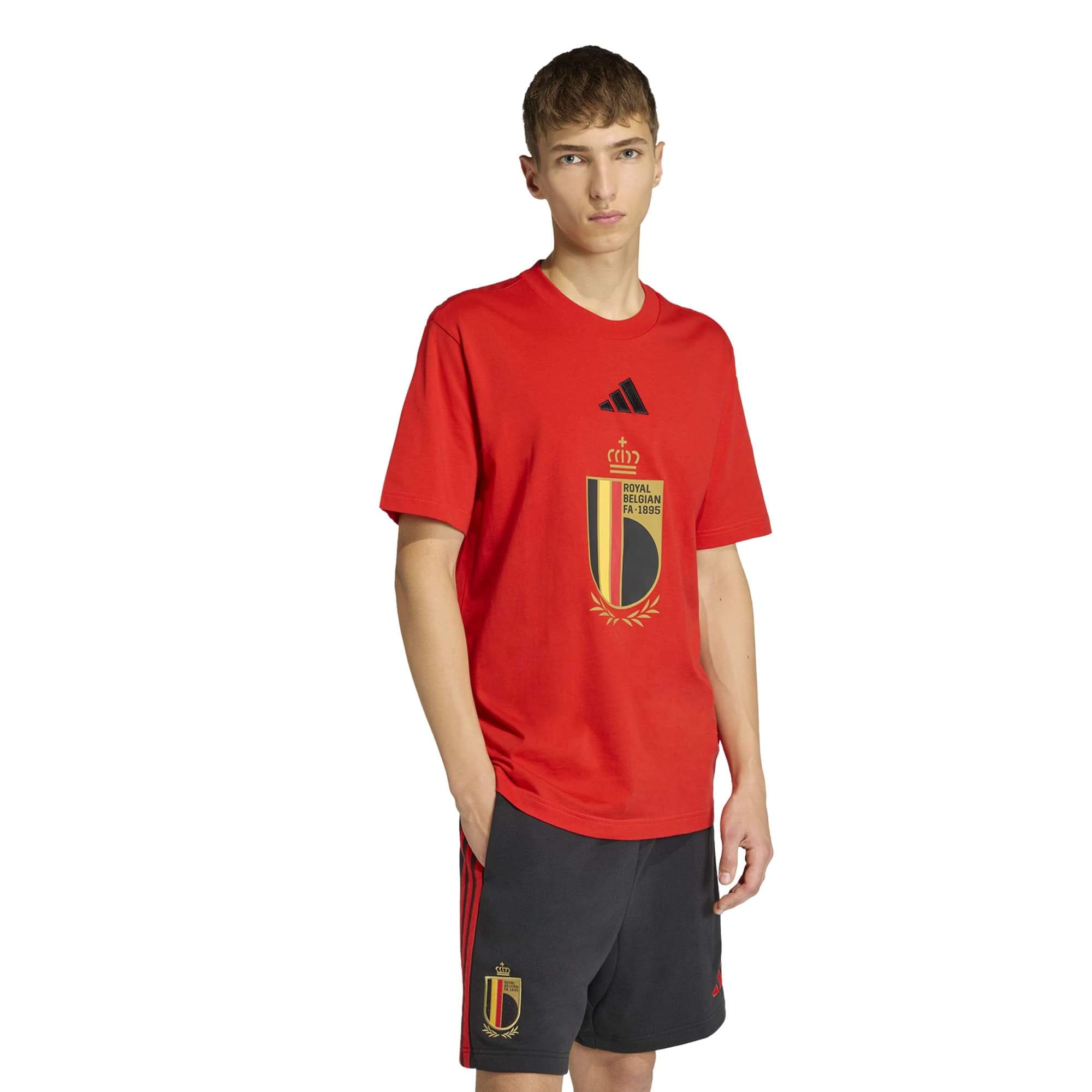 adidas 2026 Belgium Men's DNA Graphic Tee 3