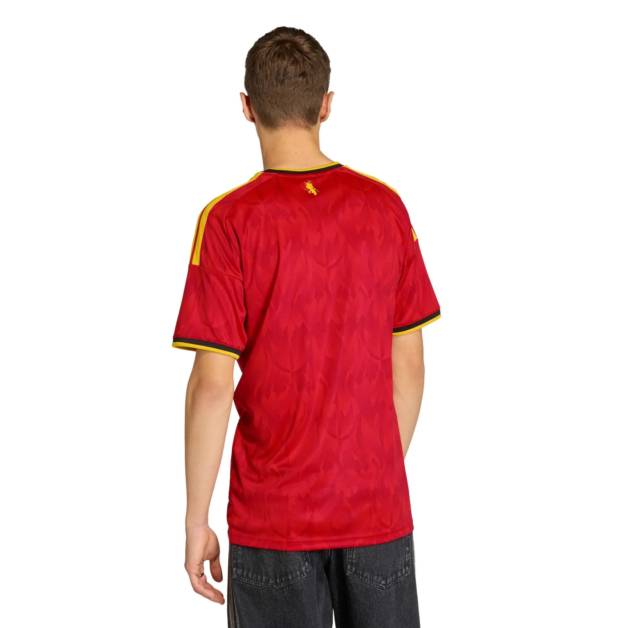 adidas 2026 Belgium Men's Stadium Home Soccer Jersey 4