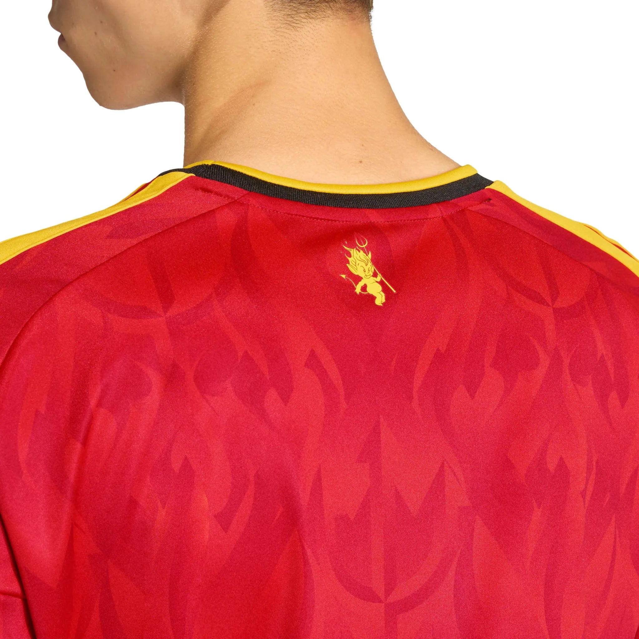 adidas 2026 Belgium Men's Stadium Home Soccer Jersey 6