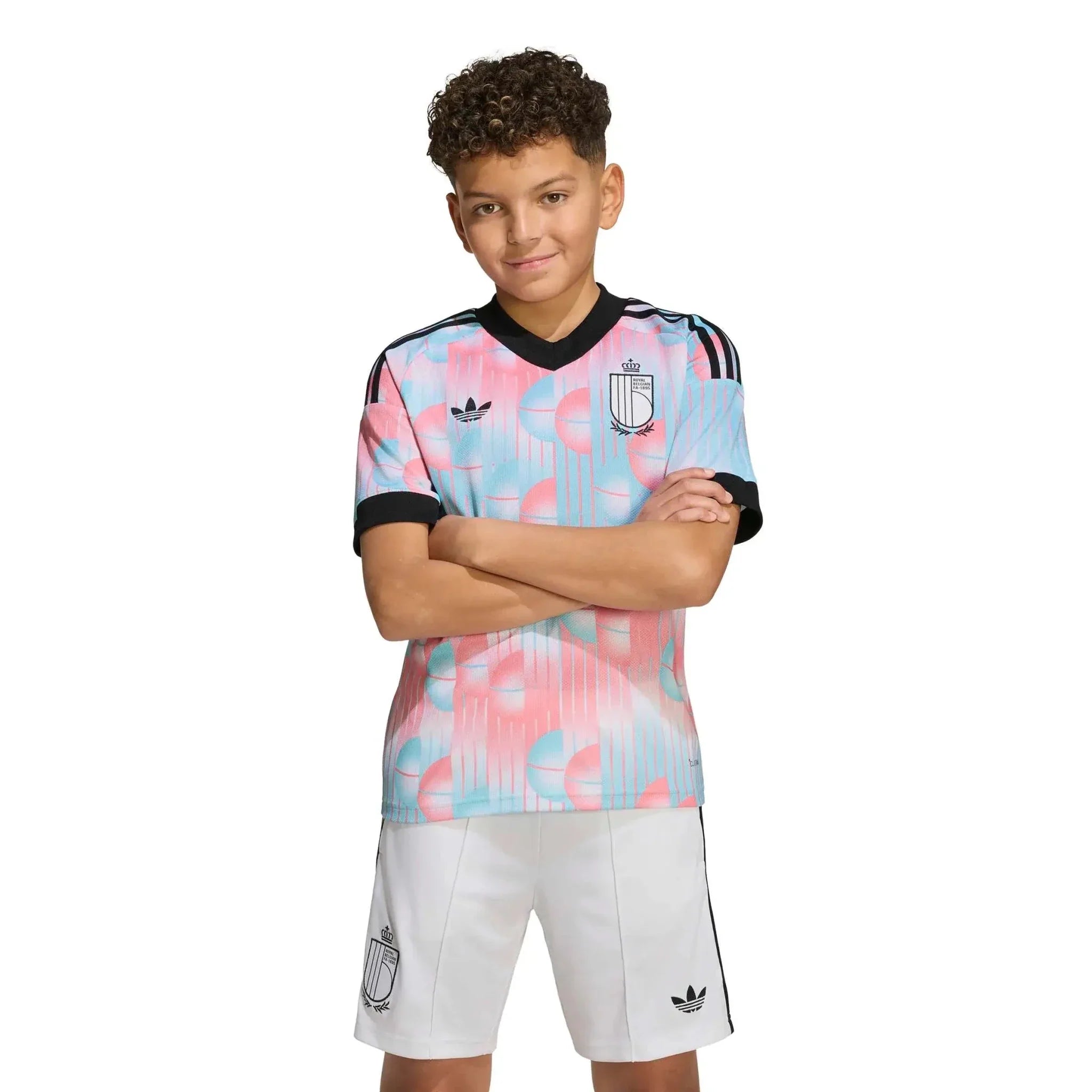 adidas 2026 Belgium Youth Stadium Away Soccer Jersey 5