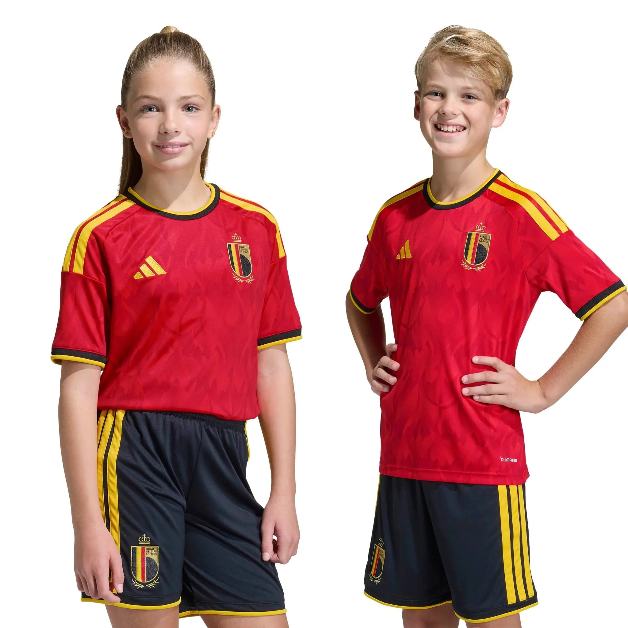 adidas 2026 Belgium Youth Stadium Home Soccer Jersey 7
