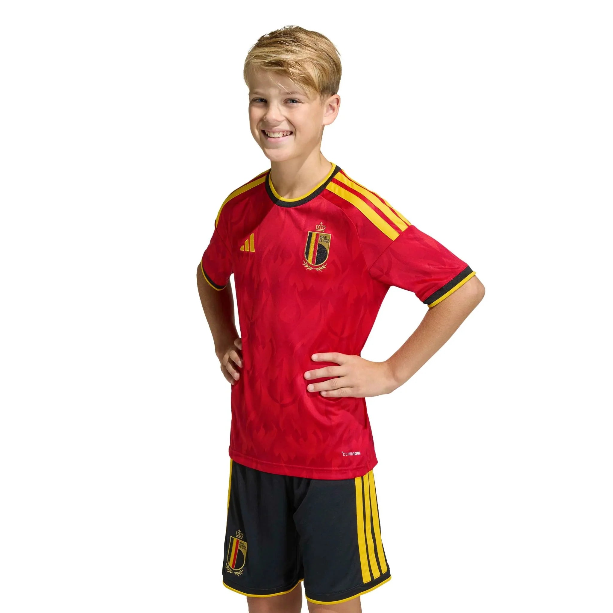 adidas 2026 Belgium Youth Stadium Home Soccer Jersey 5