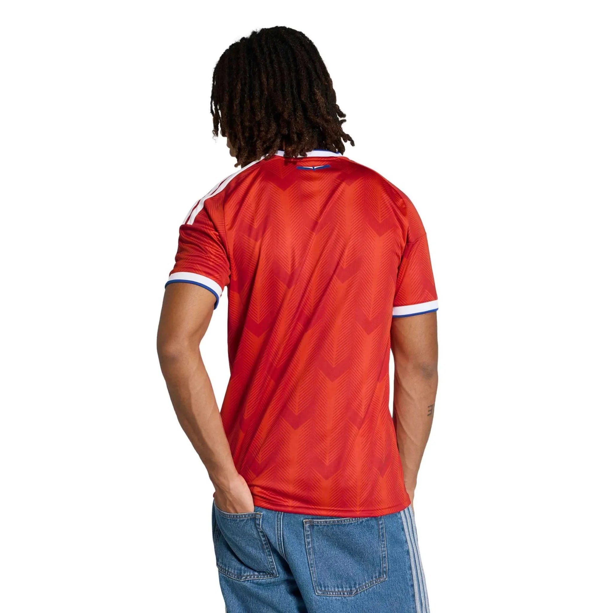 adidas 2026 Chile Men's Stadium Home Soccer Jersey 4
