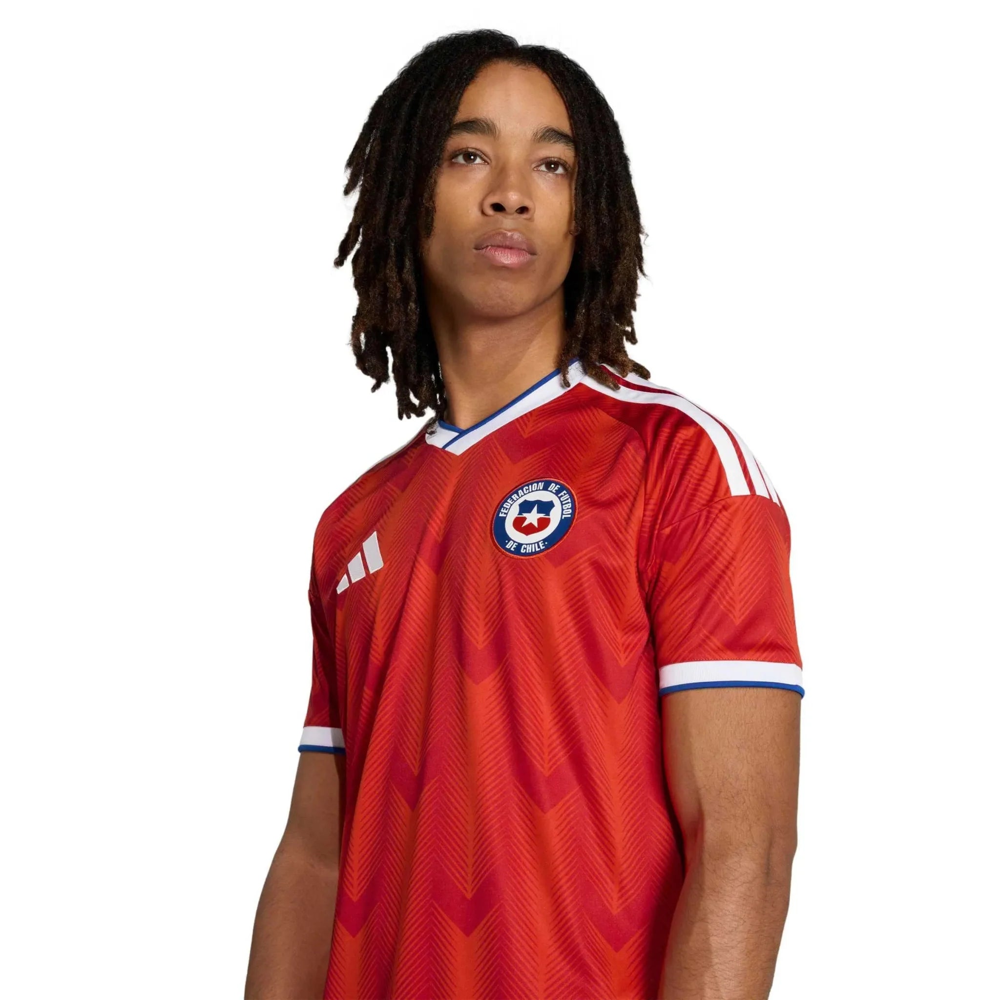 adidas 2026 Chile Men's Stadium Home Soccer Jersey 5