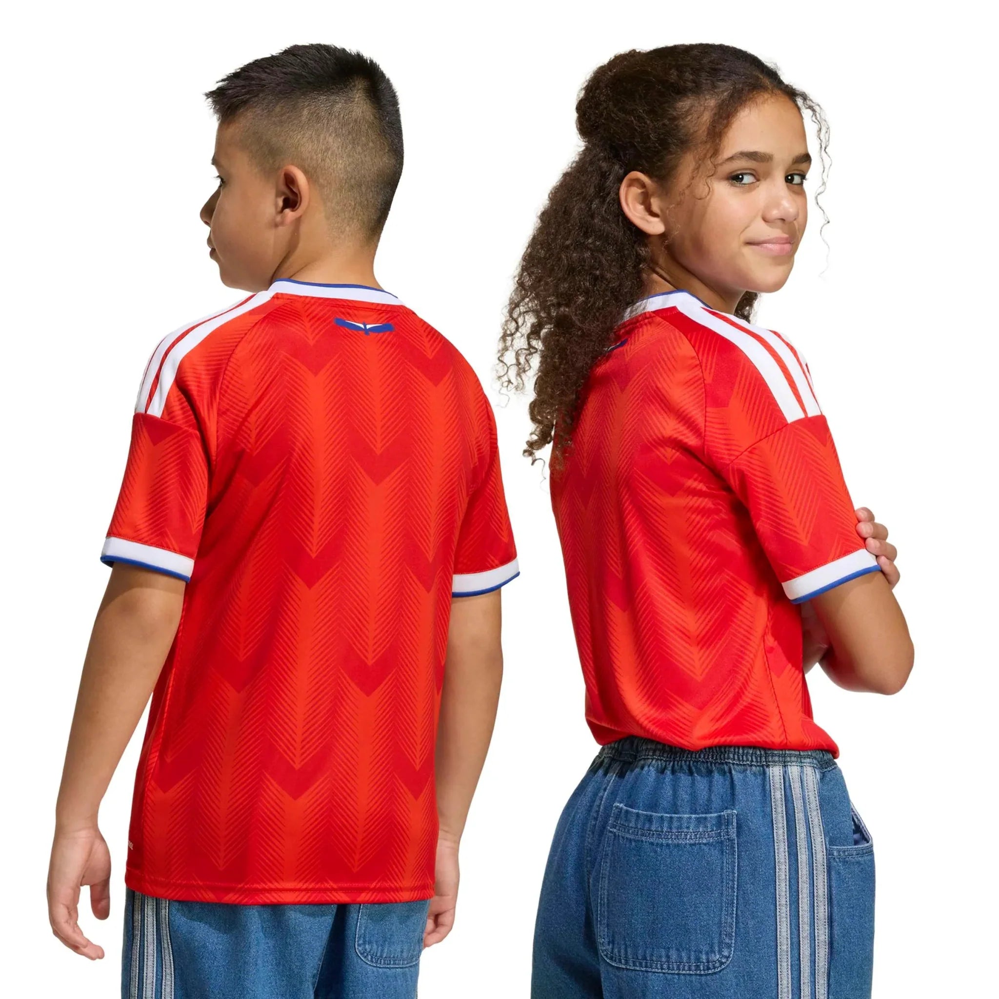 adidas 2026 Chile Youth Stadium Home Soccer Jersey 8