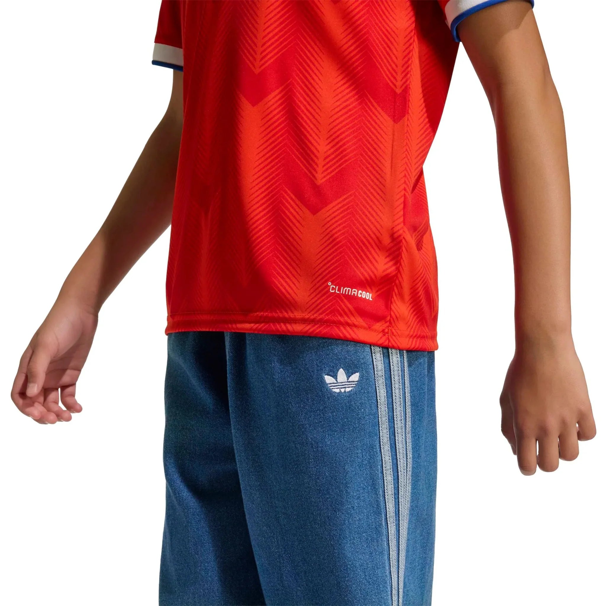 adidas 2026 Chile Youth Stadium Home Soccer Jersey 4