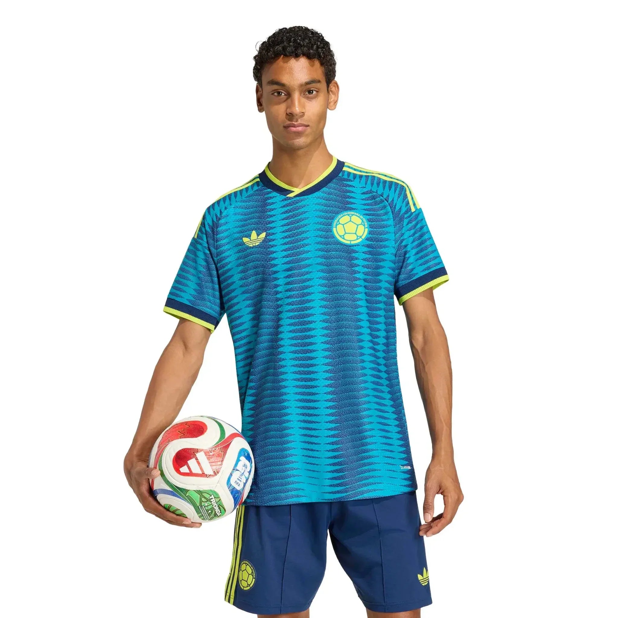 adidas 2026 Colombia Men's Authentic Away Soccer Jersey 3