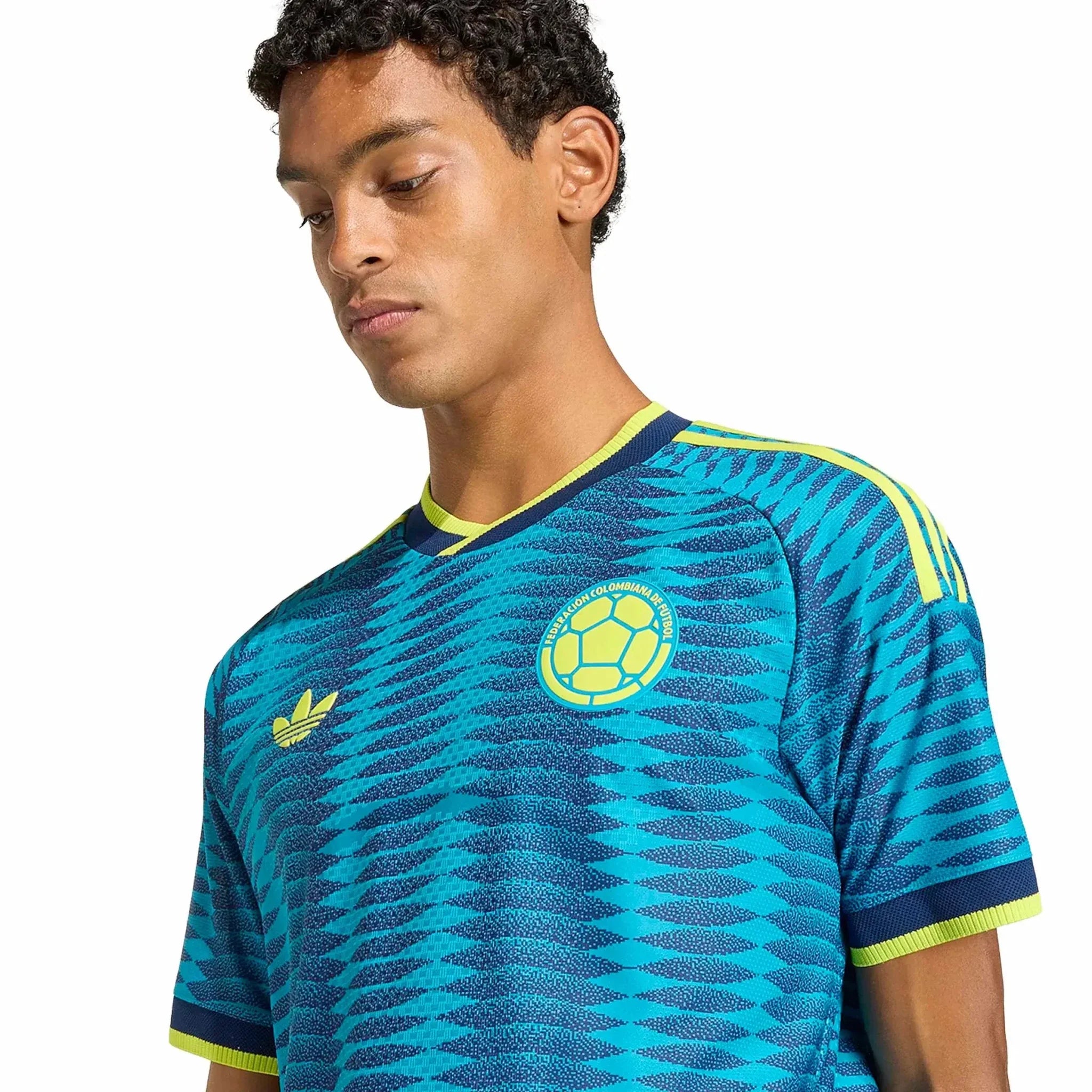 adidas 2026 Colombia Men's Authentic Away Soccer Jersey 5