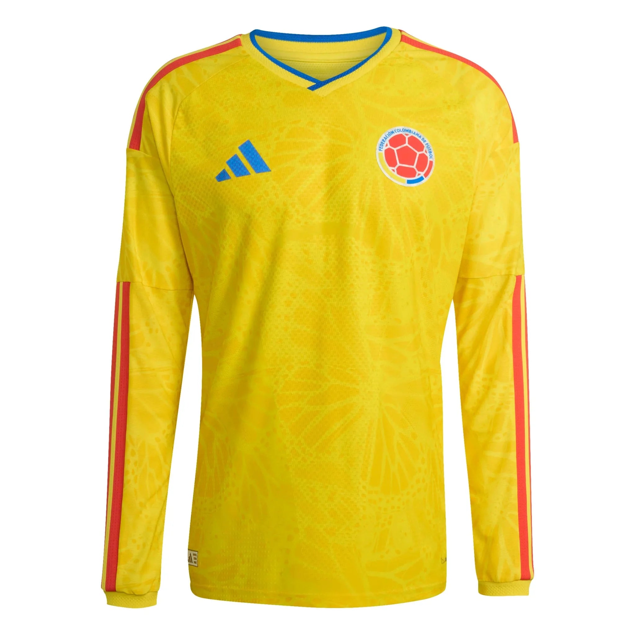 adidas 2026 Colombia Men's Authentic Home Long-Sleeve Soccer Jersey 1