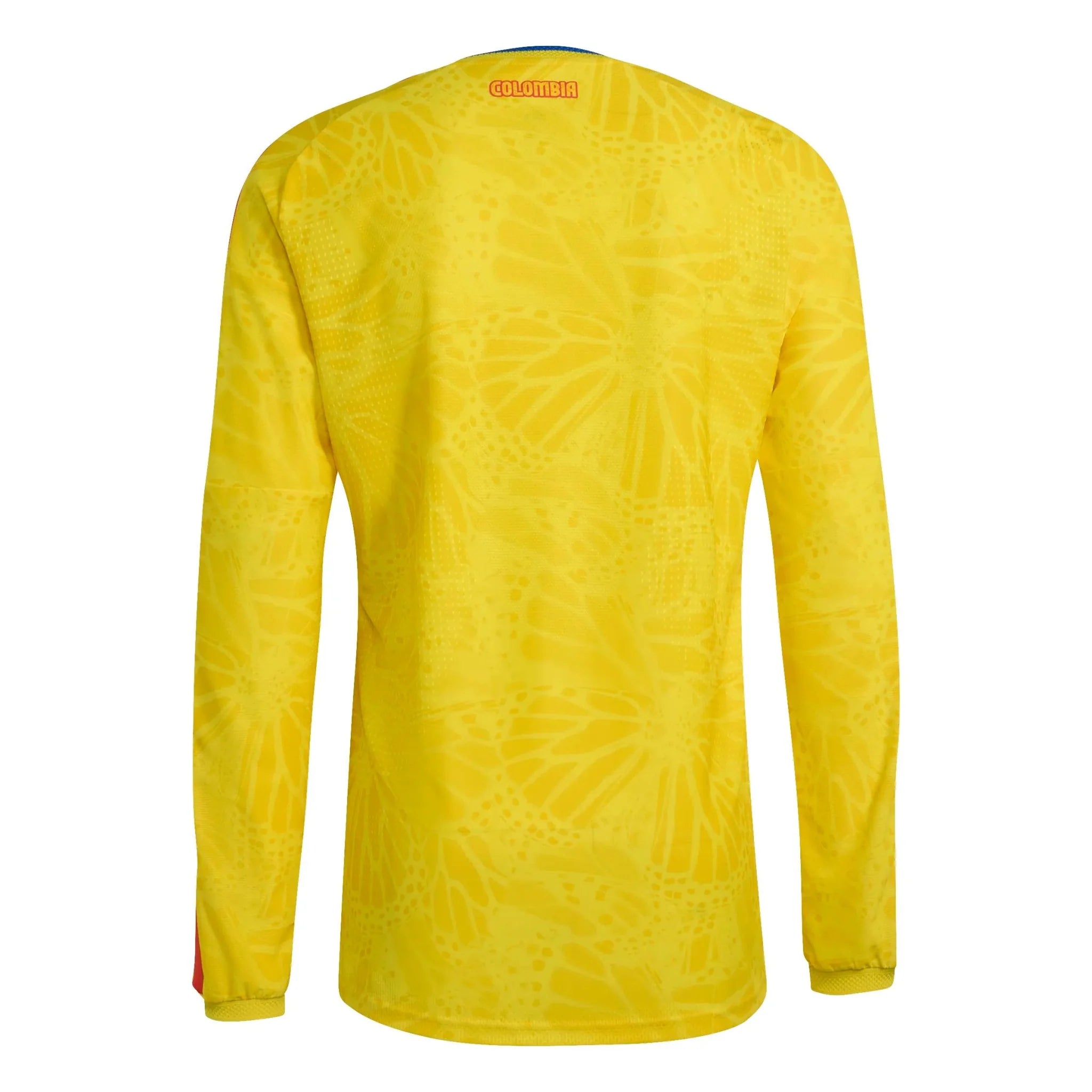 adidas 2026 Colombia Men's Authentic Home Long-Sleeve Soccer Jersey 2