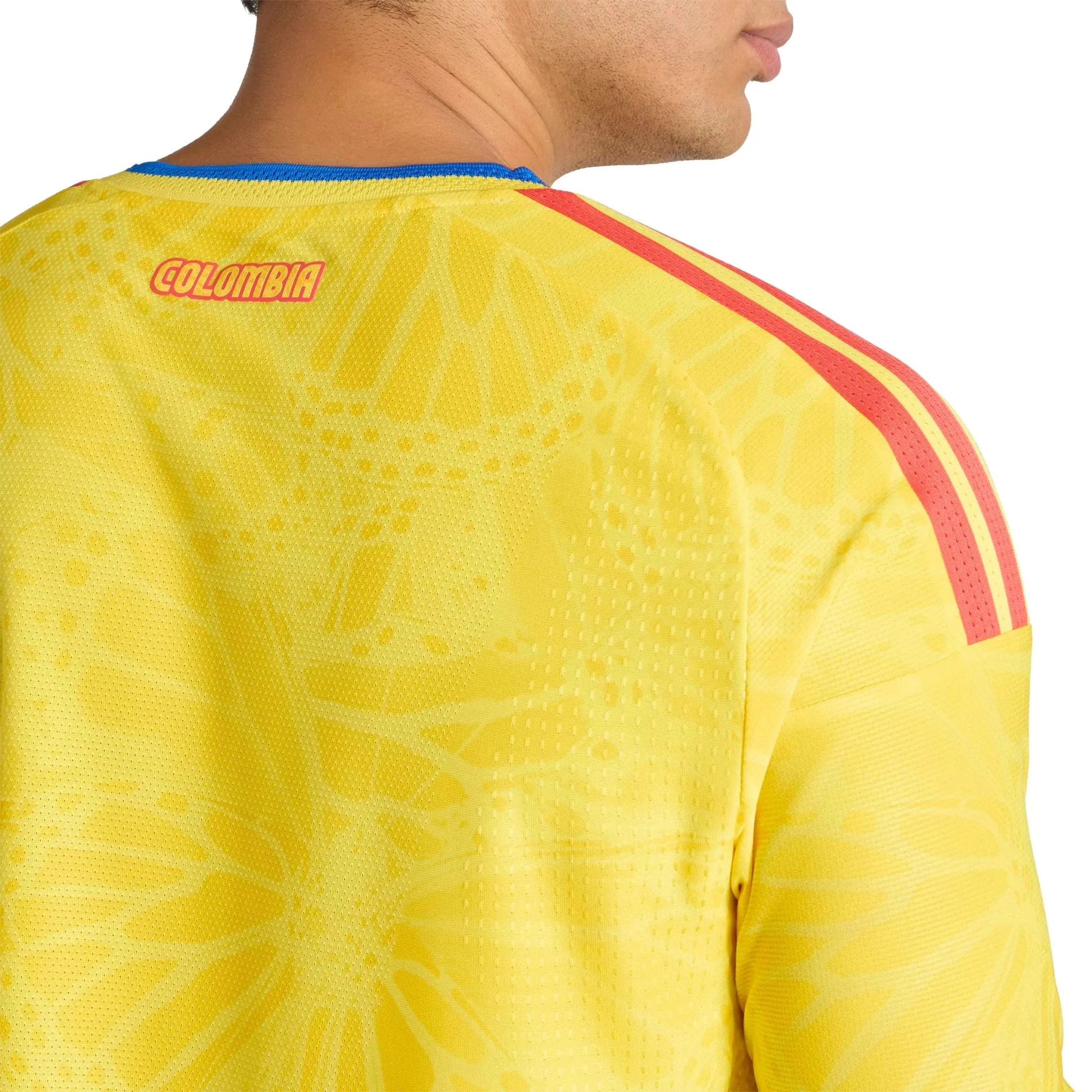 adidas 2026 Colombia Men's Authentic Home Long-Sleeve Soccer Jersey 6