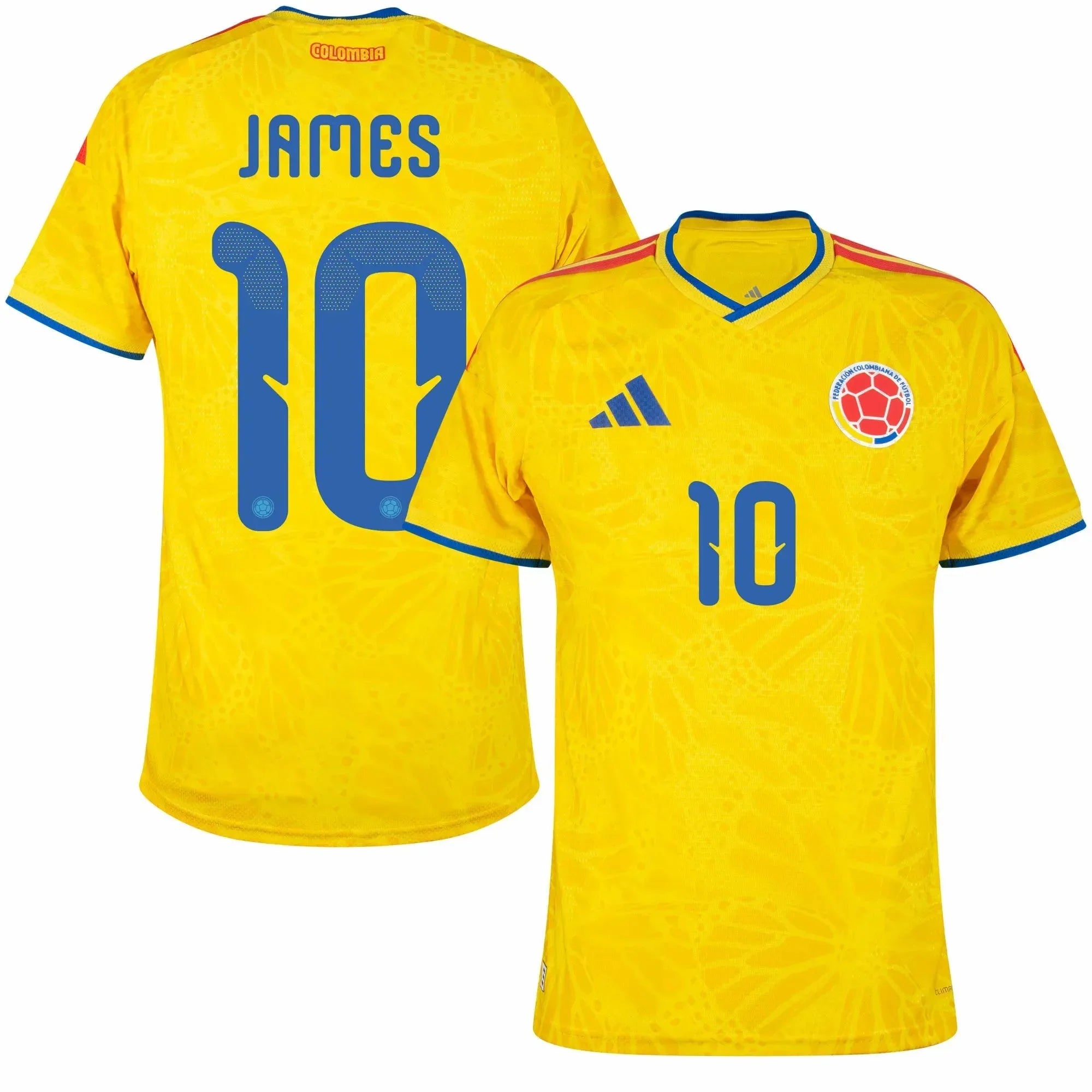 adidas 2026 Colombia Men's Authentic Home Soccer Jersey 12