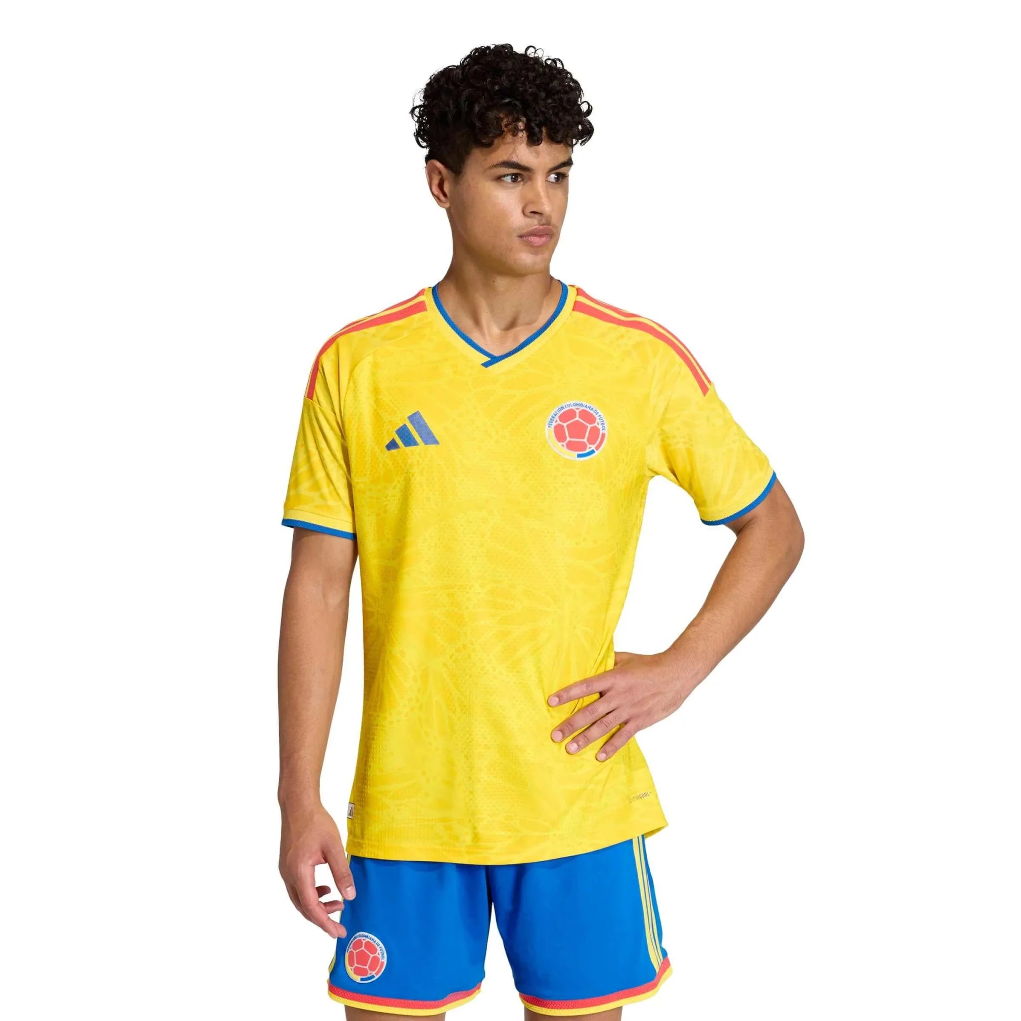 adidas 2026 Colombia Men's Authentic Home Soccer Jersey 3