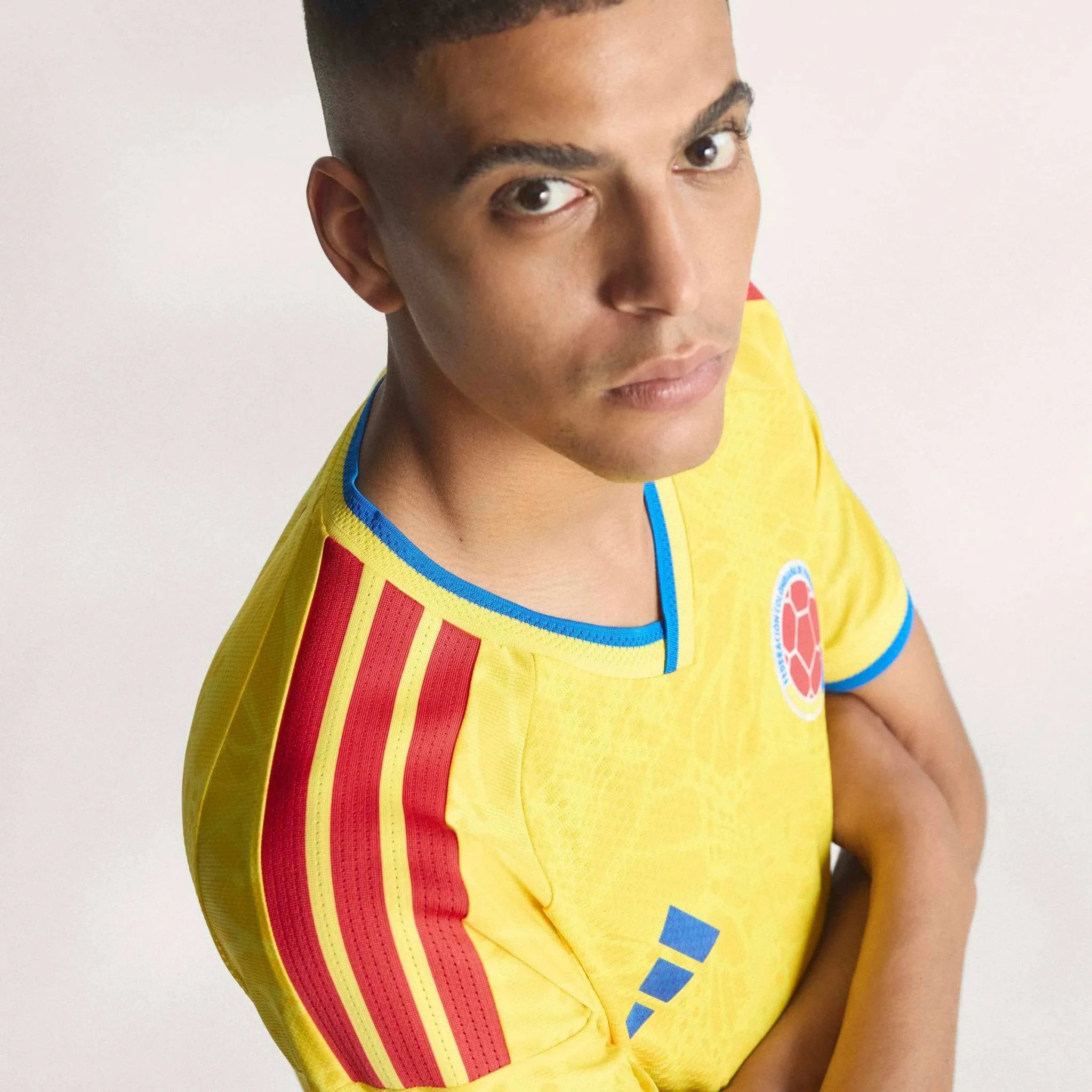 adidas 2026 Colombia Men's Authentic Home Soccer Jersey 7