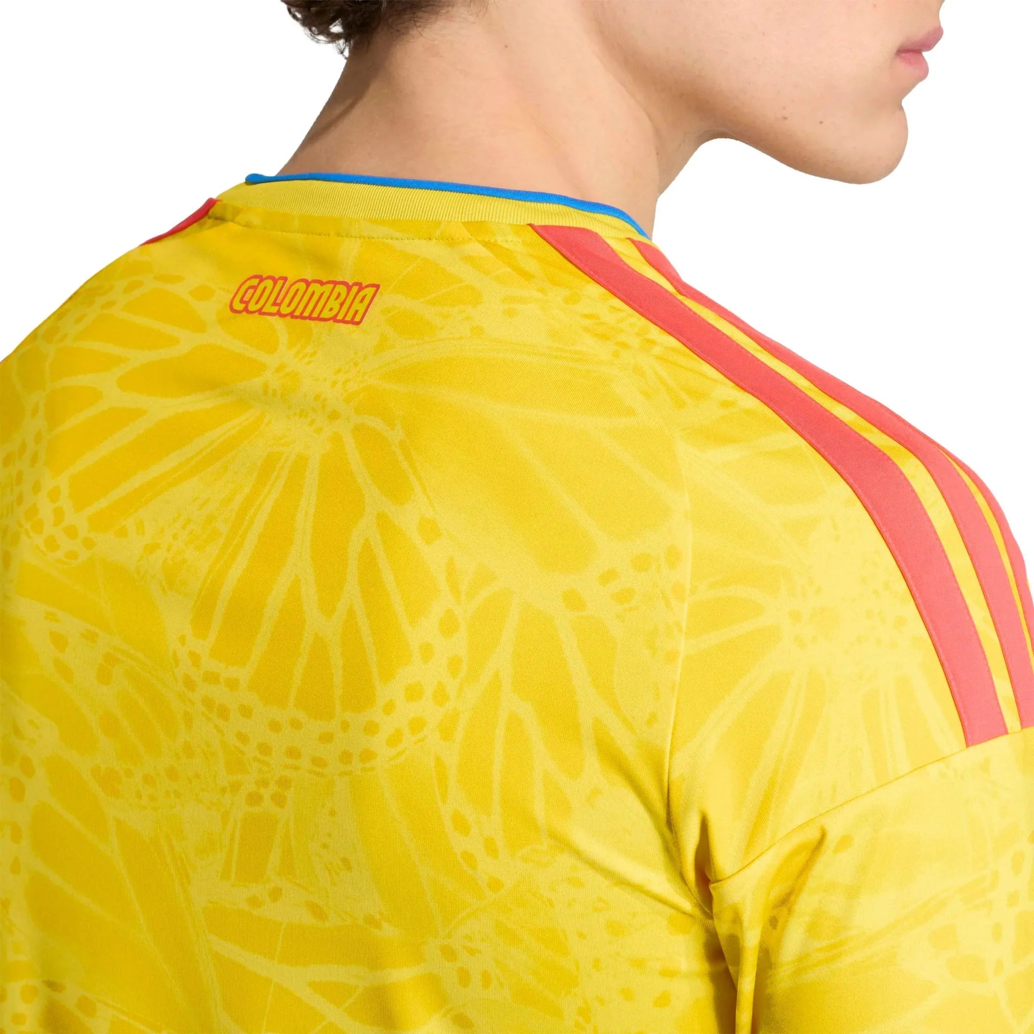 adidas 2026 Colombia Men's Stadium Home Long-Sleeve Soccer Jersey 6