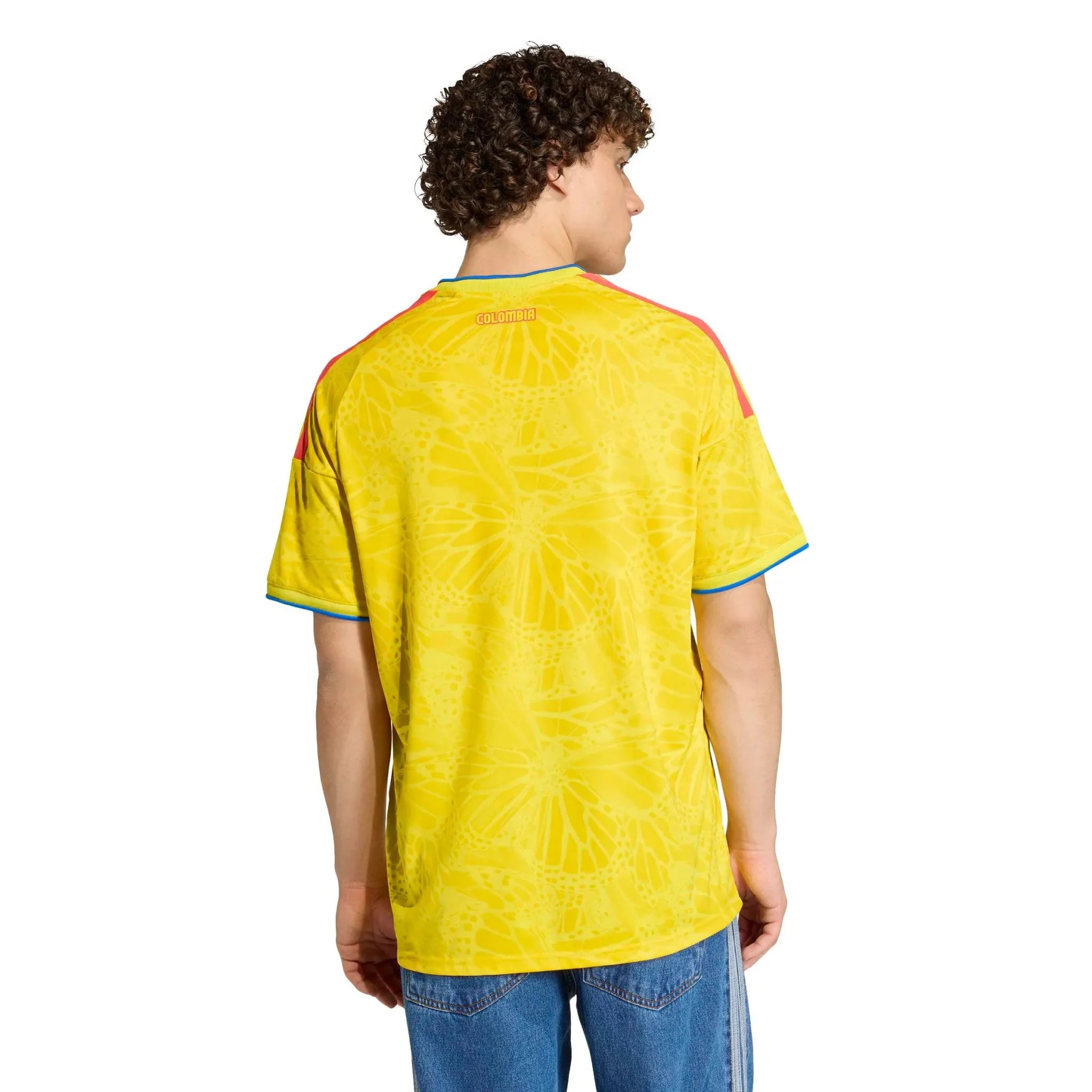 adidas 2026 Colombia Men's Stadium Home Soccer Jersey 4