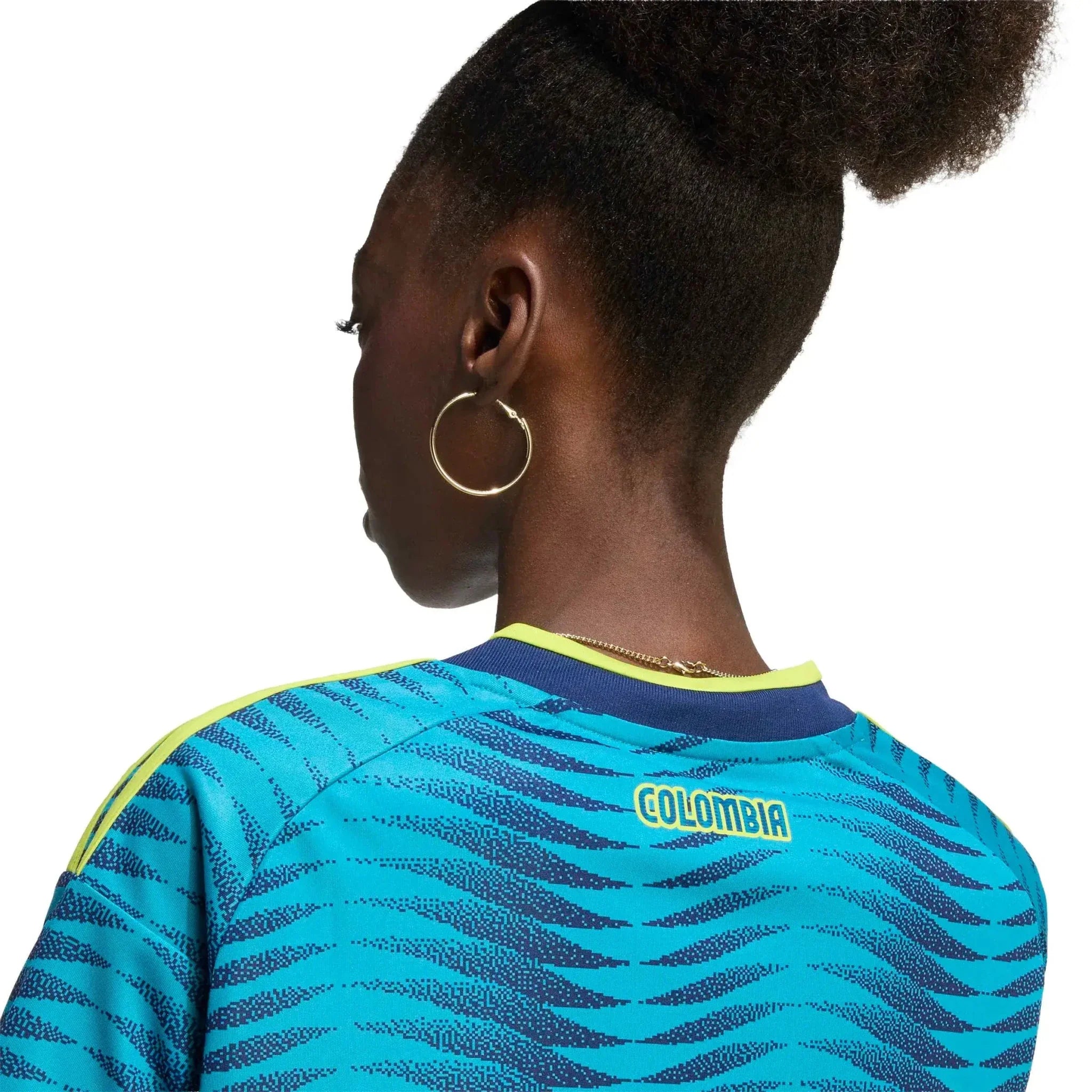 adidas 2026 Colombia Women's Stadium Away Cropped Soccer Jersey 6