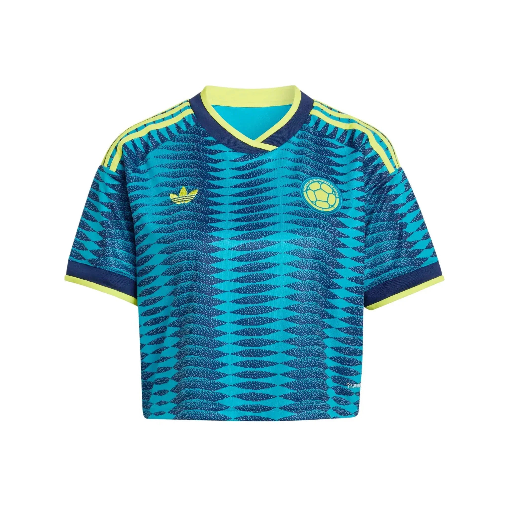 adidas 2026 Colombia Women's Stadium Away Cropped Soccer Jersey 1