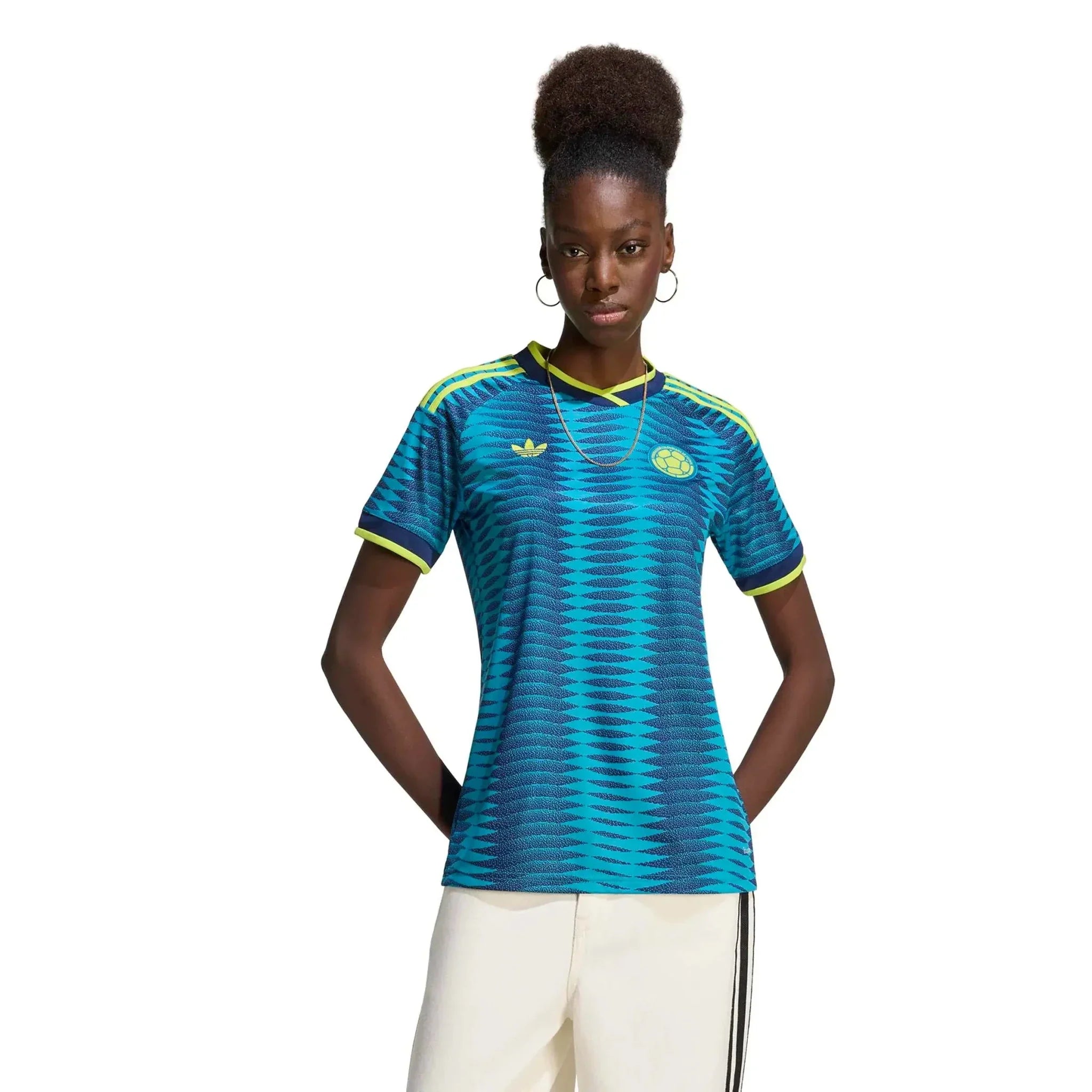 adidas 2026 Colombia Women's Stadium Away Soccer Jersey 3