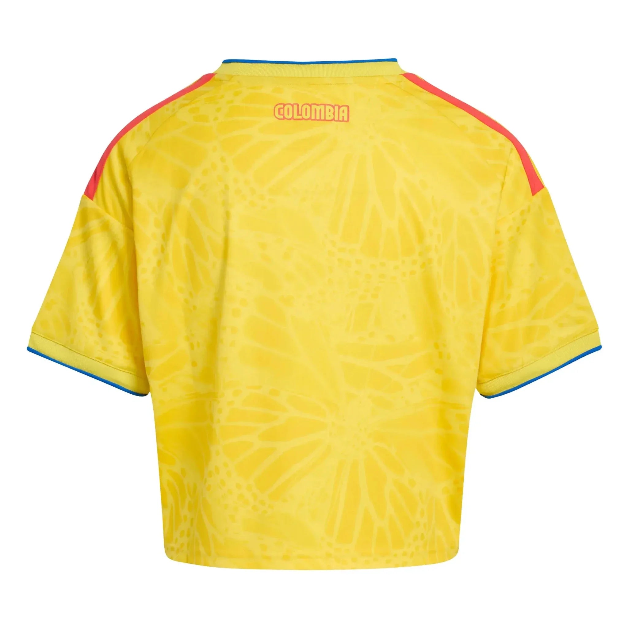 adidas 2026 Colombia Women's Stadium Home Cropped Soccer Jersey 2