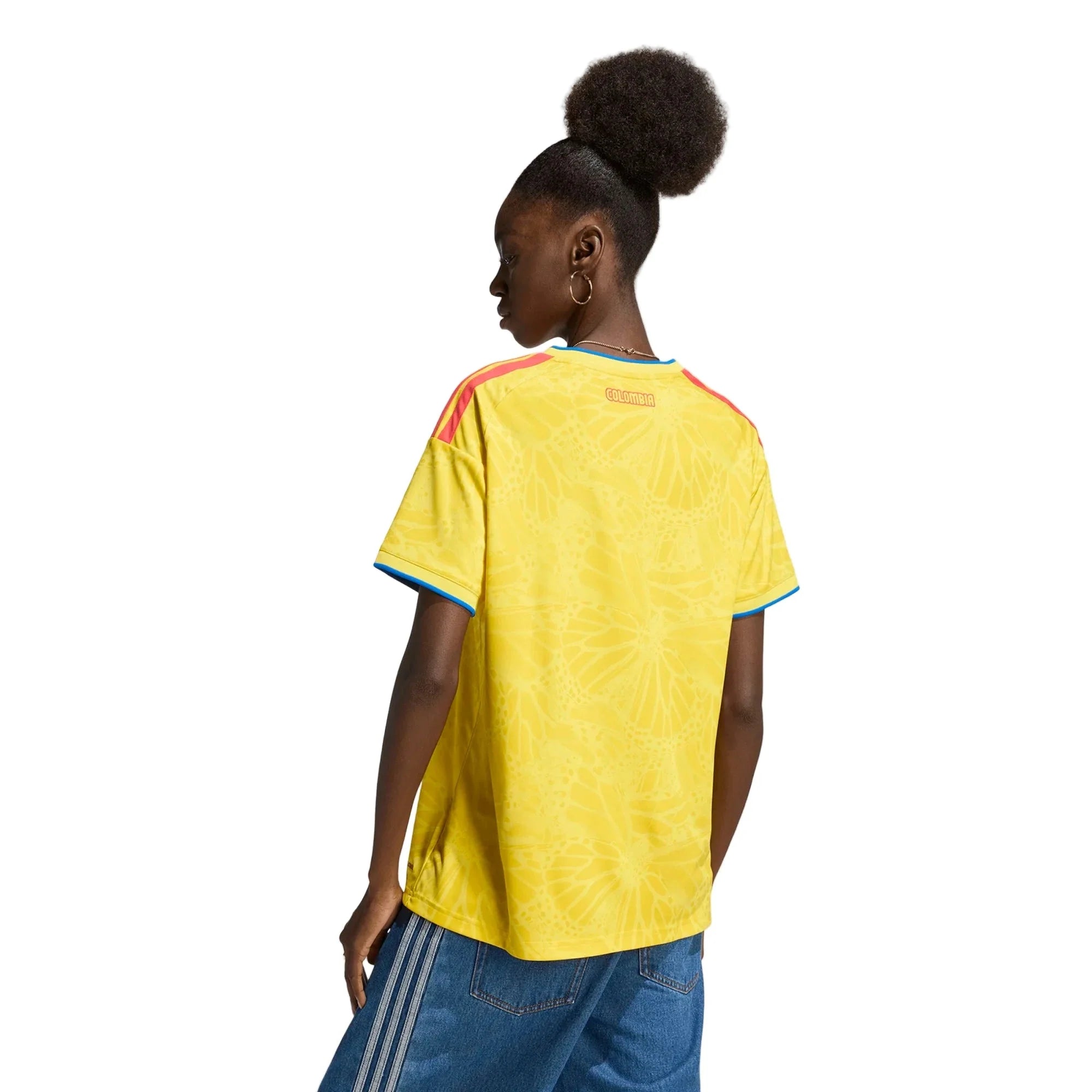 adidas 2026 Colombia Women's Stadium Home Soccer Jersey 4