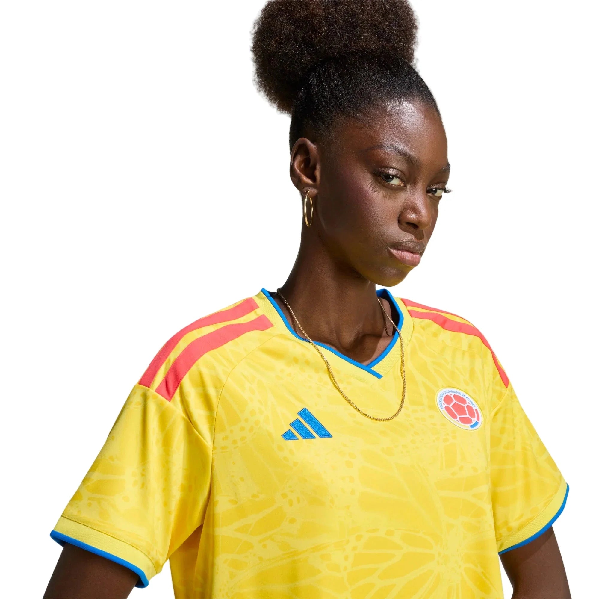 adidas 2026 Colombia Women's Stadium Home Soccer Jersey 5