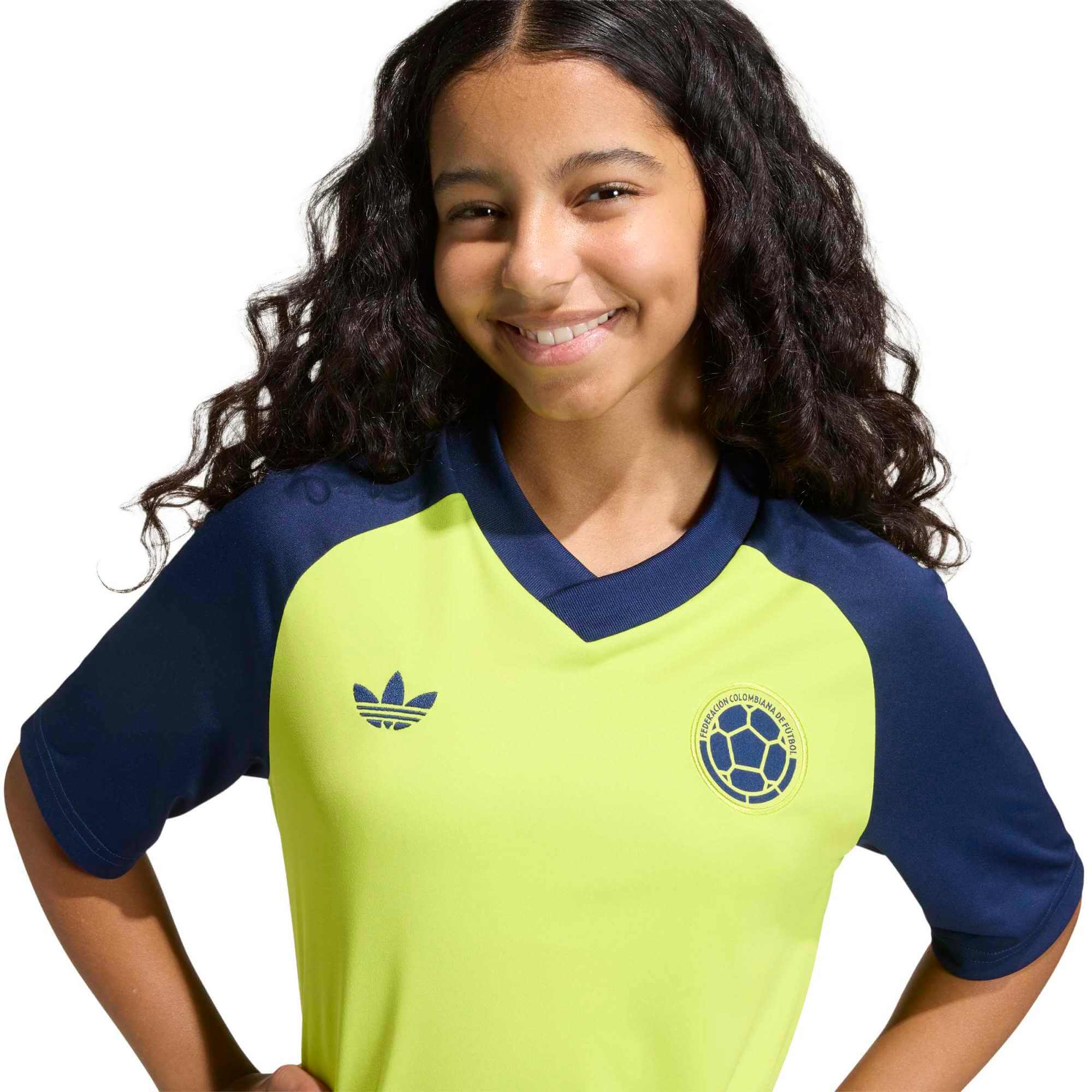 adidas 2026 Colombia Youth Away Pre-Match Soccer Jersey 3
