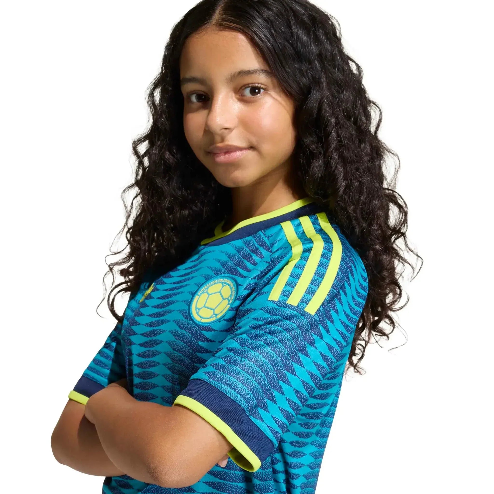 adidas 2026 Colombia Youth Stadium Away Soccer Jersey 3