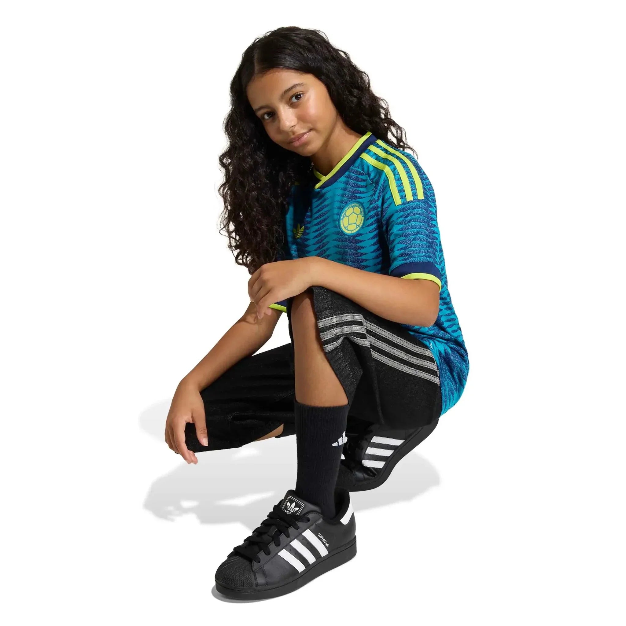 adidas 2026 Colombia Youth Stadium Away Soccer Jersey 7