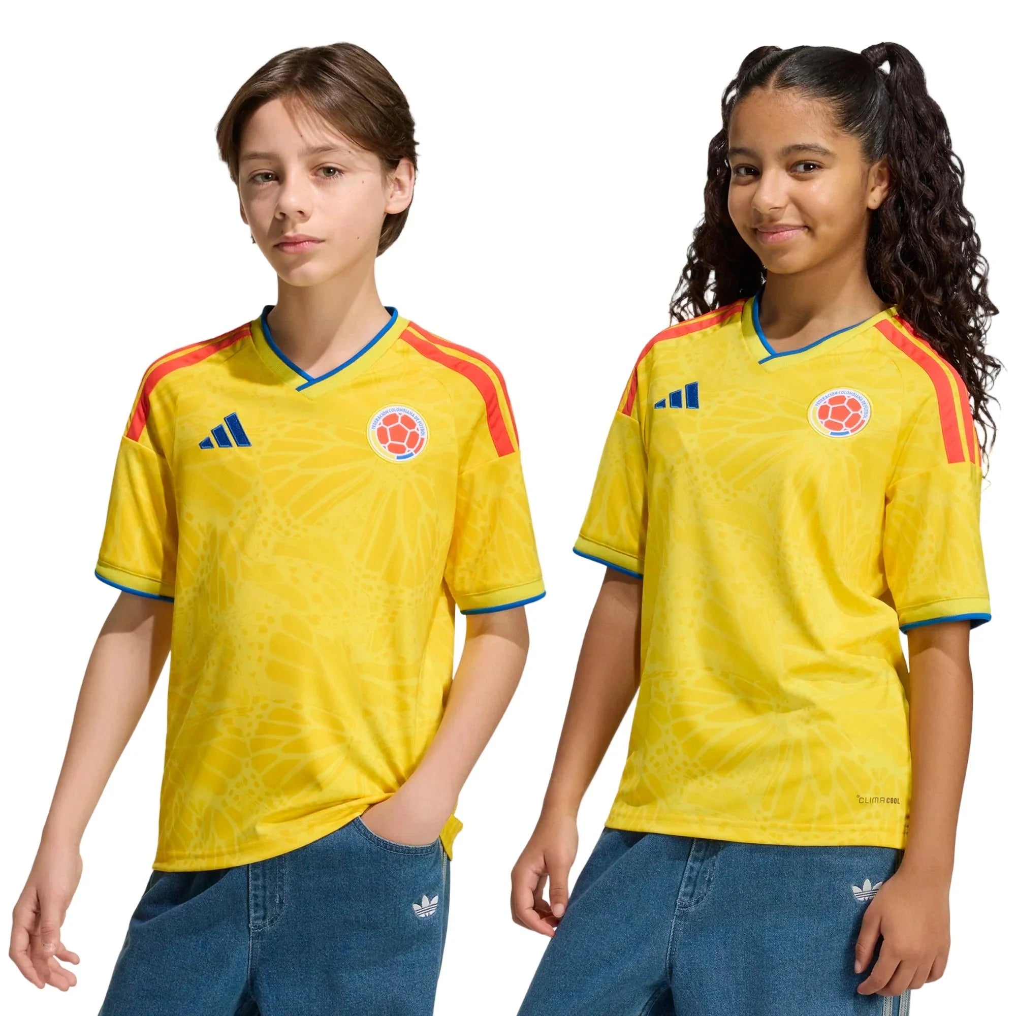 adidas 2026 Colombia Youth Stadium Home Soccer Jersey 8