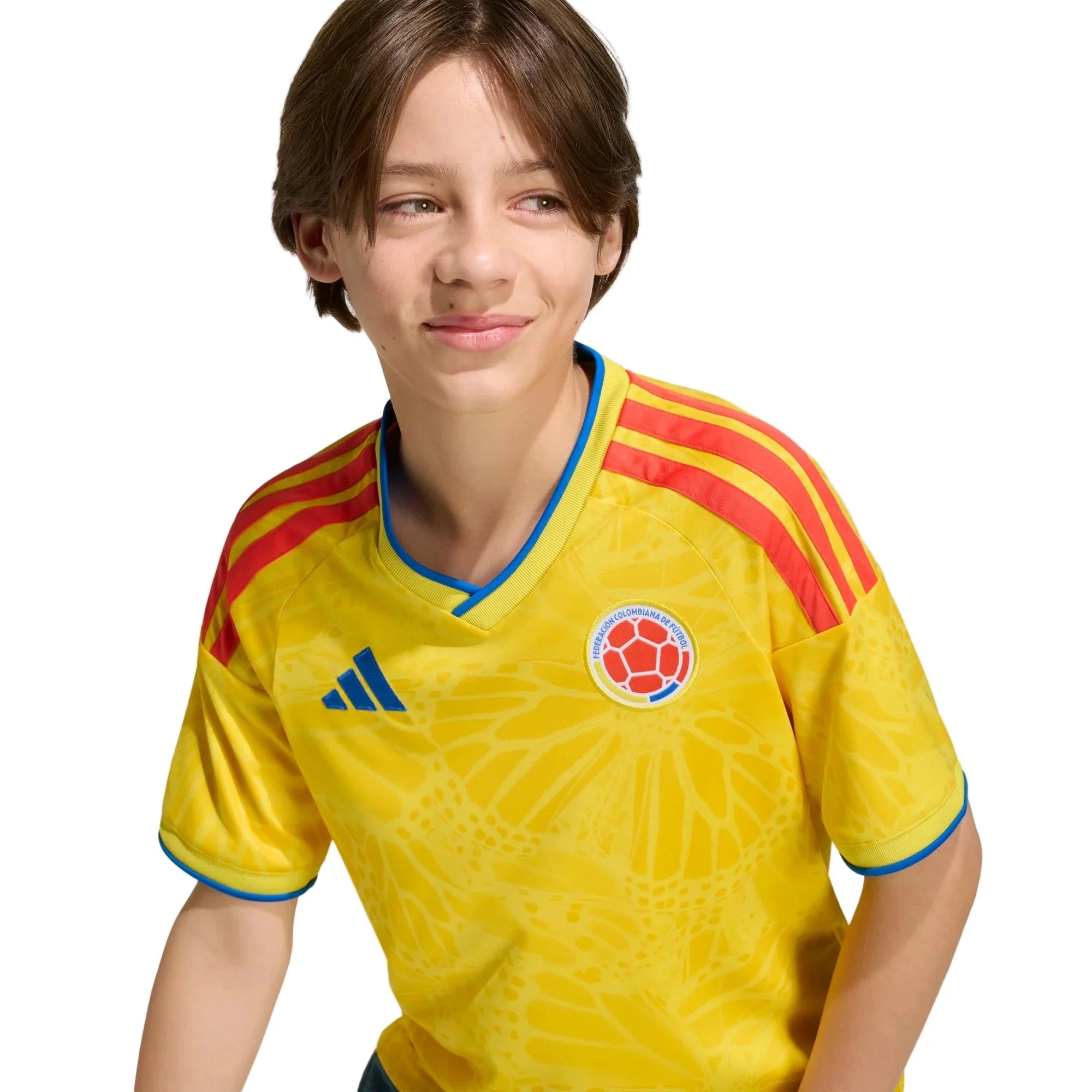adidas 2026 Colombia Youth Stadium Home Soccer Jersey 3