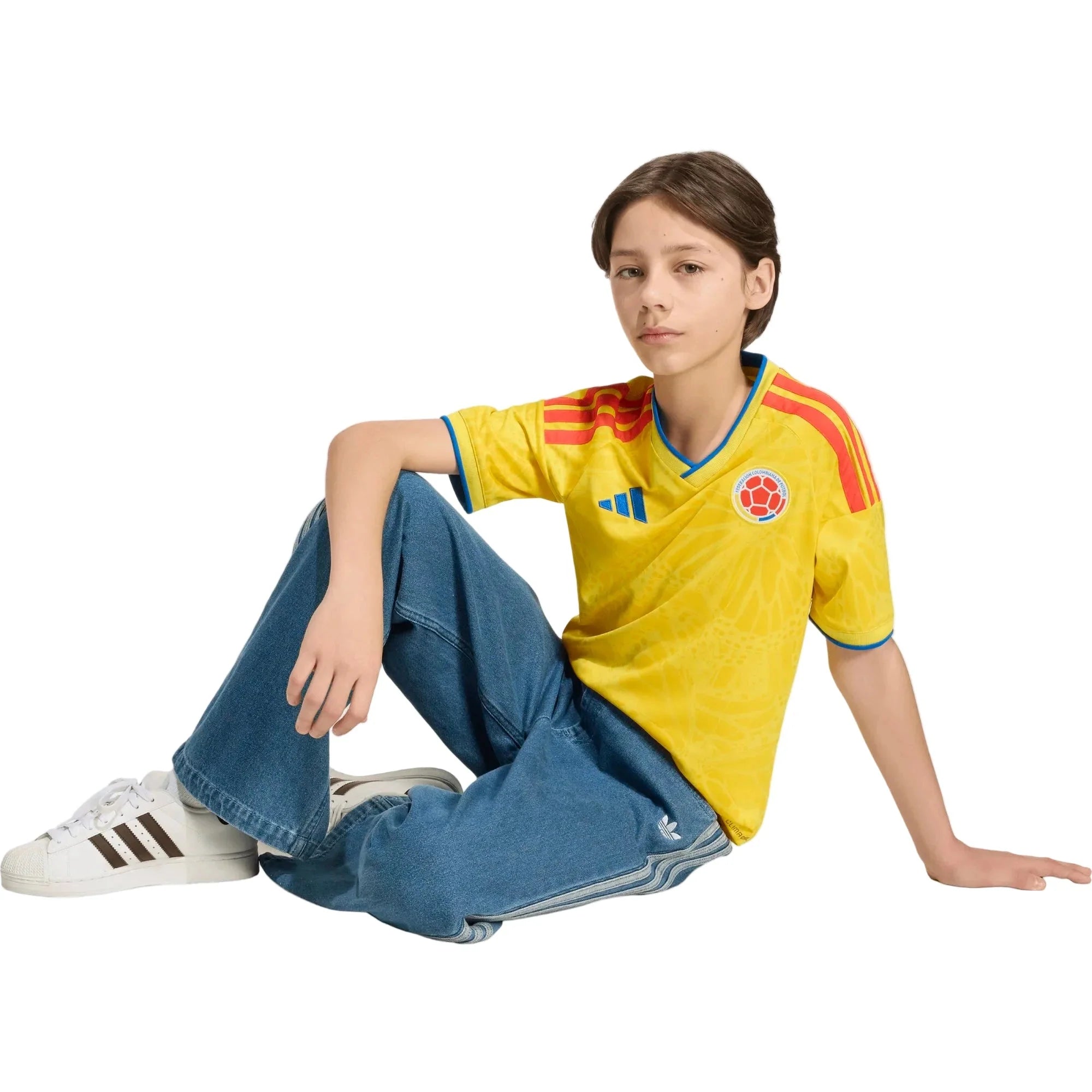 adidas 2026 Colombia Youth Stadium Home Soccer Jersey 7