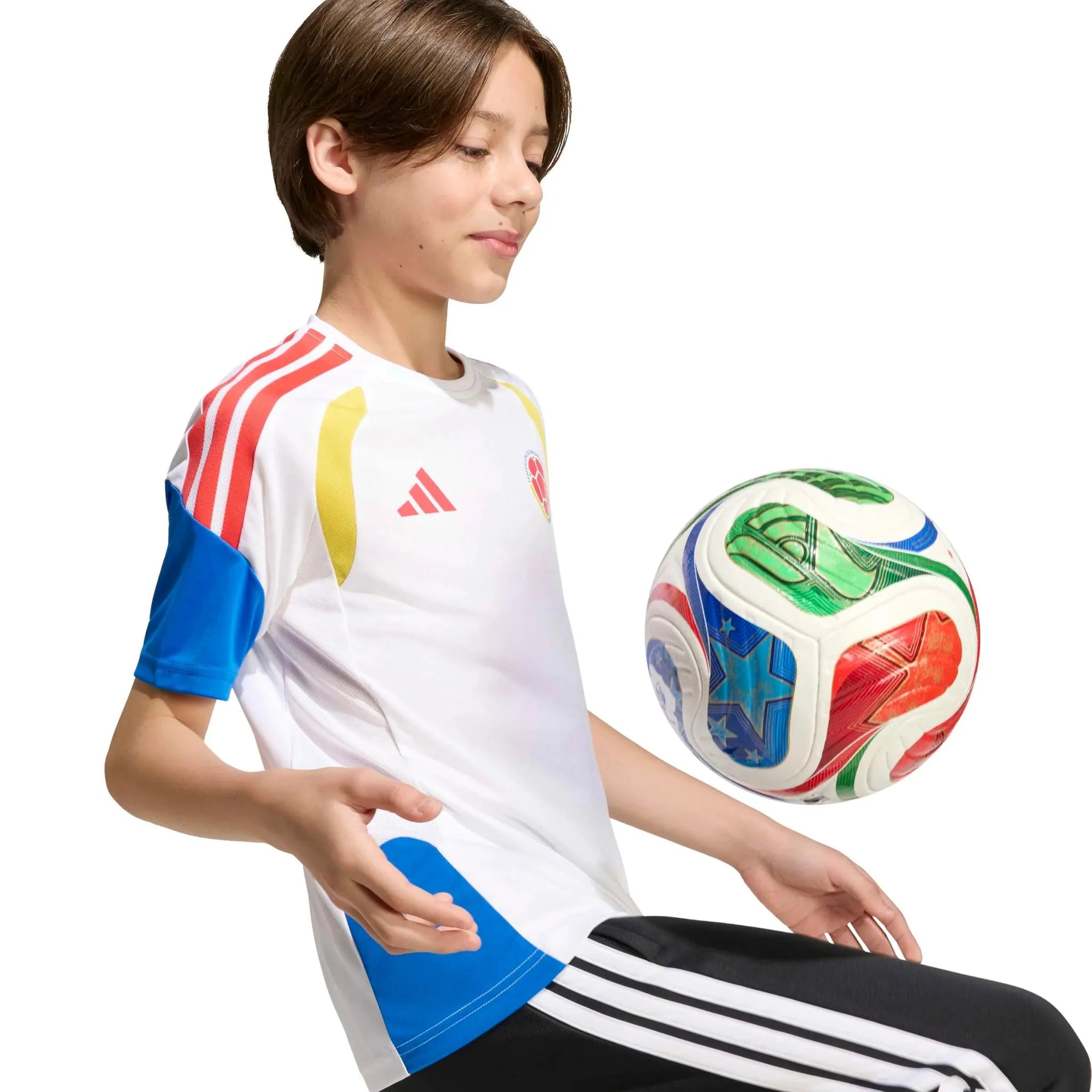 adidas 2026 Colombia Youth Training Soccer Jersey 3