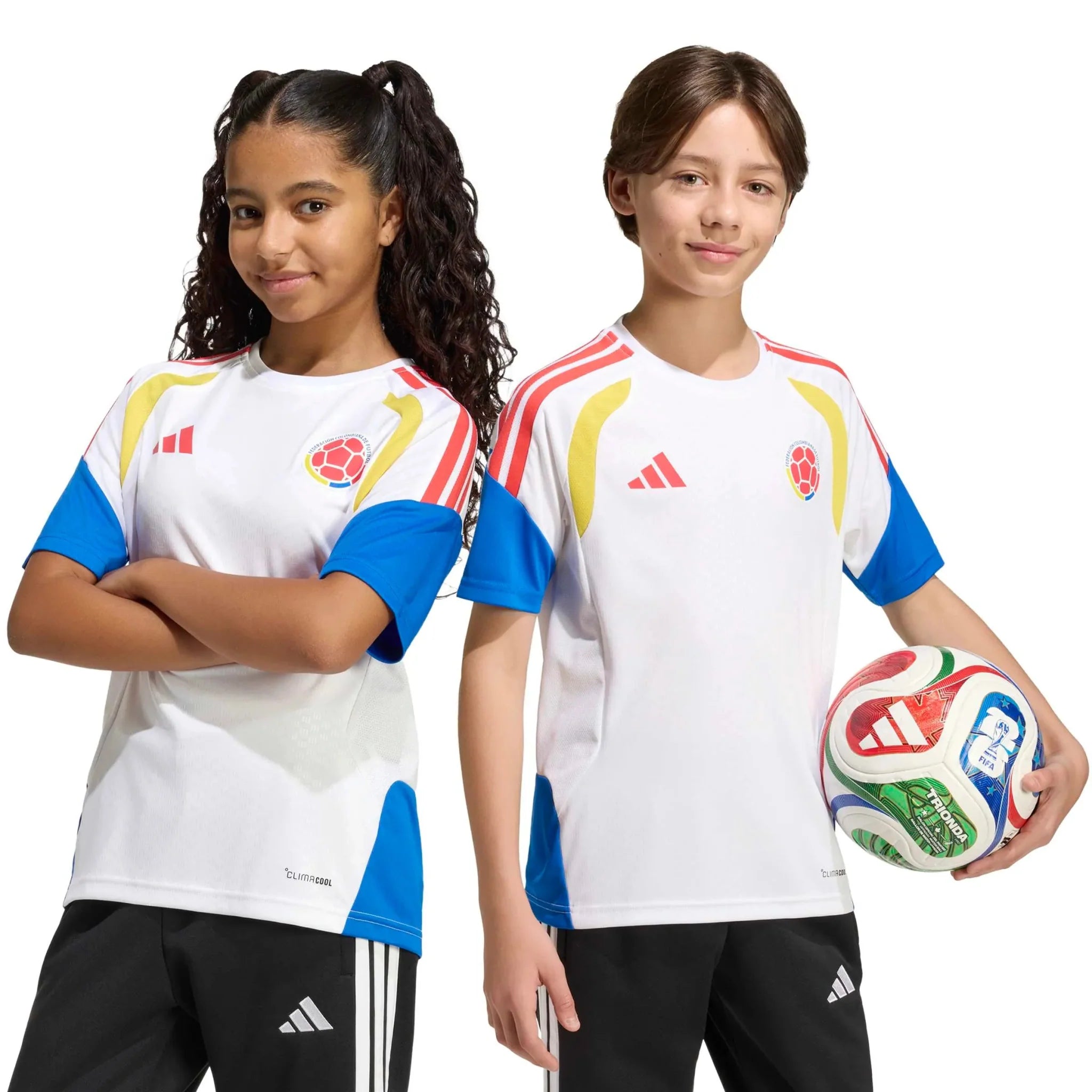 adidas 2026 Colombia Youth Training Soccer Jersey 8
