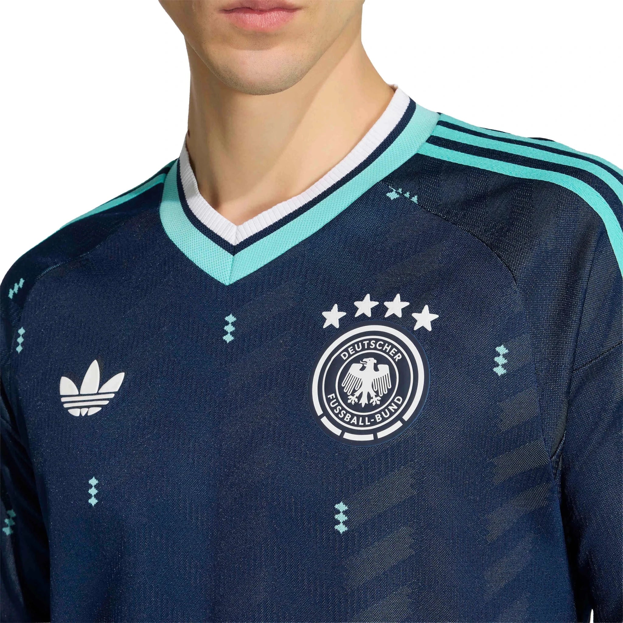 adidas 2026 Germany Men's Authentic Away Long-Sleeve Soccer Jersey 6