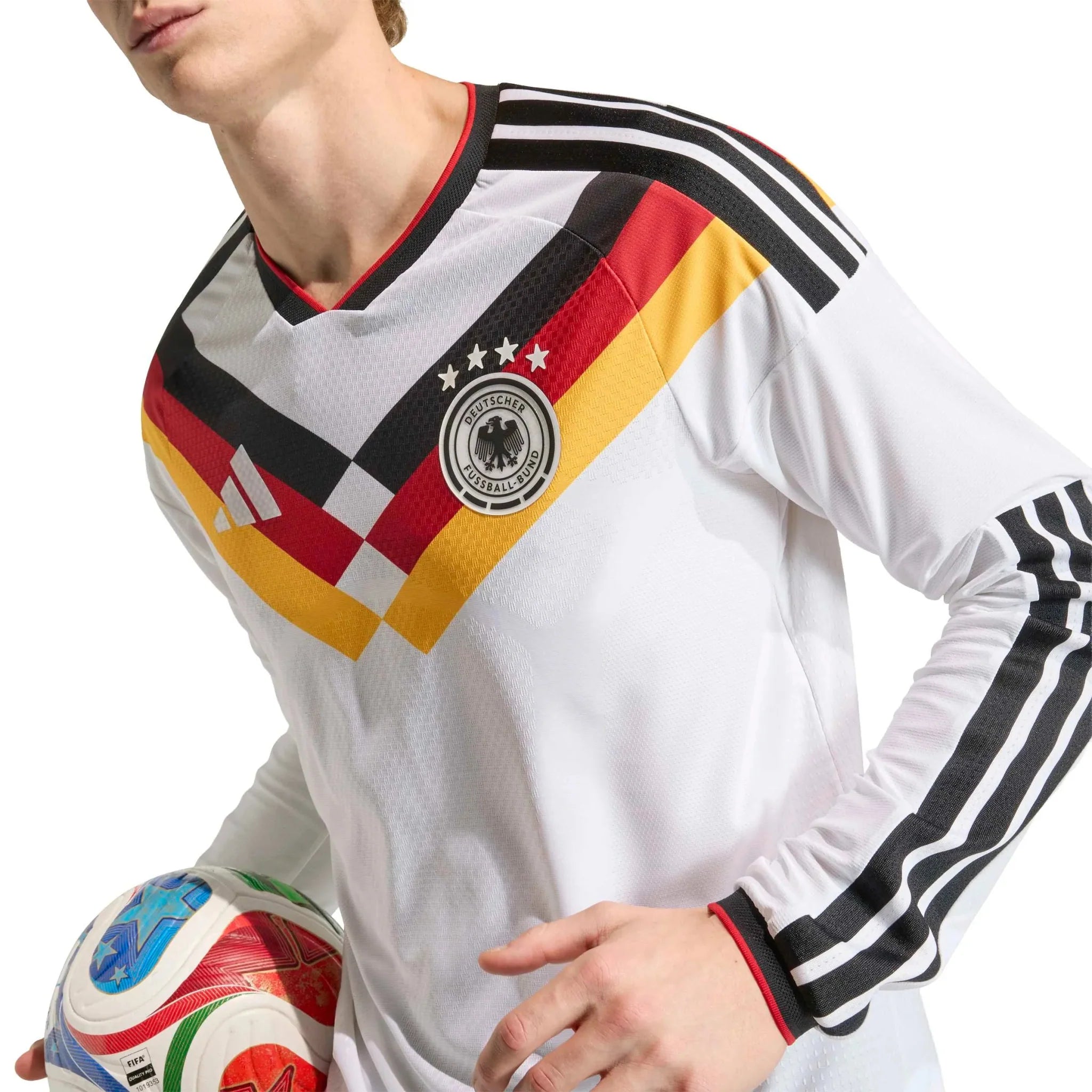 adidas 2026 Germany Men's Authentic Home Long-Sleeve Soccer Jersey 6
