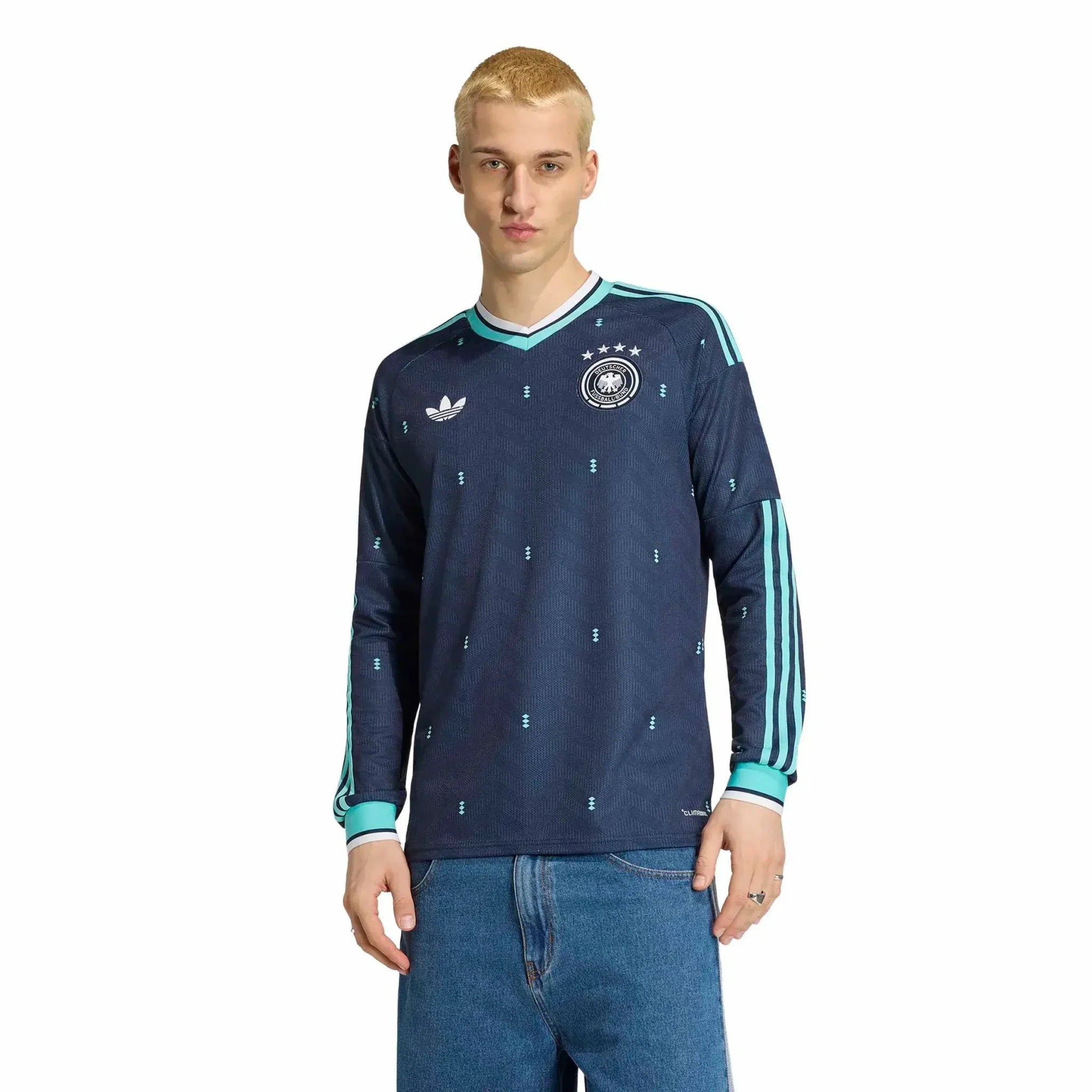 adidas 2026 Germany Men's Stadium Away Long-Sleeve Soccer Jersey 3